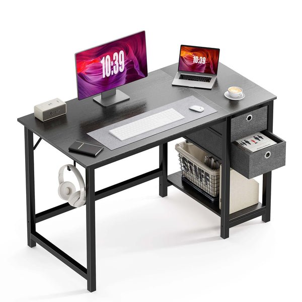 Black Wood Modern Simple Style Home Office Writing Desk - Koorbiir