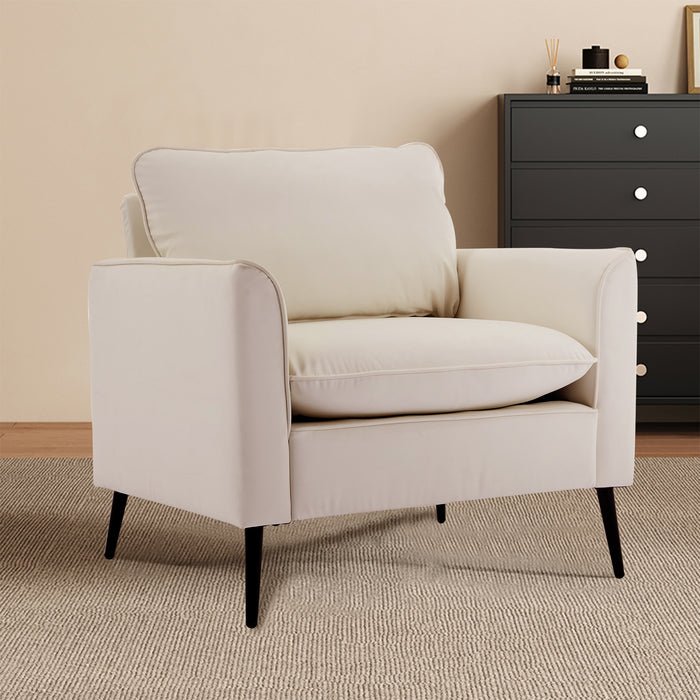 Nordic retro light luxury living room balcony bedroom single casual sofa chair - Koorbiir