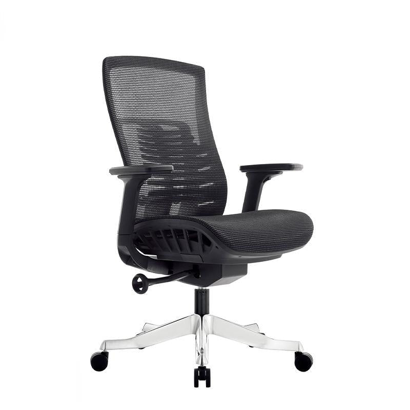 Koorbiir S103 Executive Ergonomic Chair Modern Leather Reception Black Office Metal Massage Boss Office Chair - Koorbiir