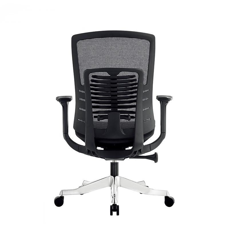 Koorbiir S103 Executive Ergonomic Chair Modern Leather Reception Black Office Metal Massage Boss Office Chair - Koorbiir