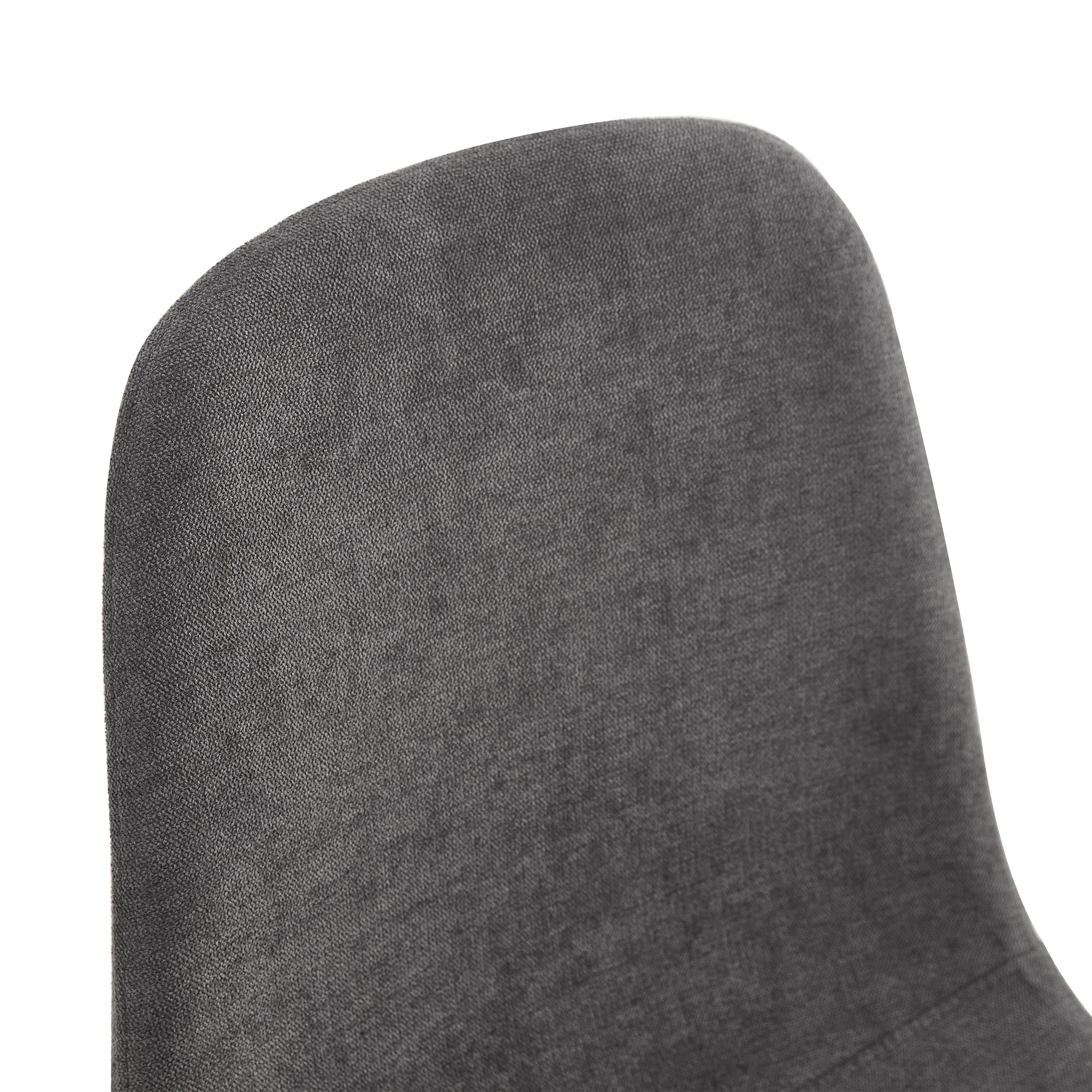 47.3" Modern Splicing Circular Dining Table with Double-Layer Storage ¨C 4 Black Linen-Cotton High-Resilience Chairs with Metal Legs, Table Linens Included