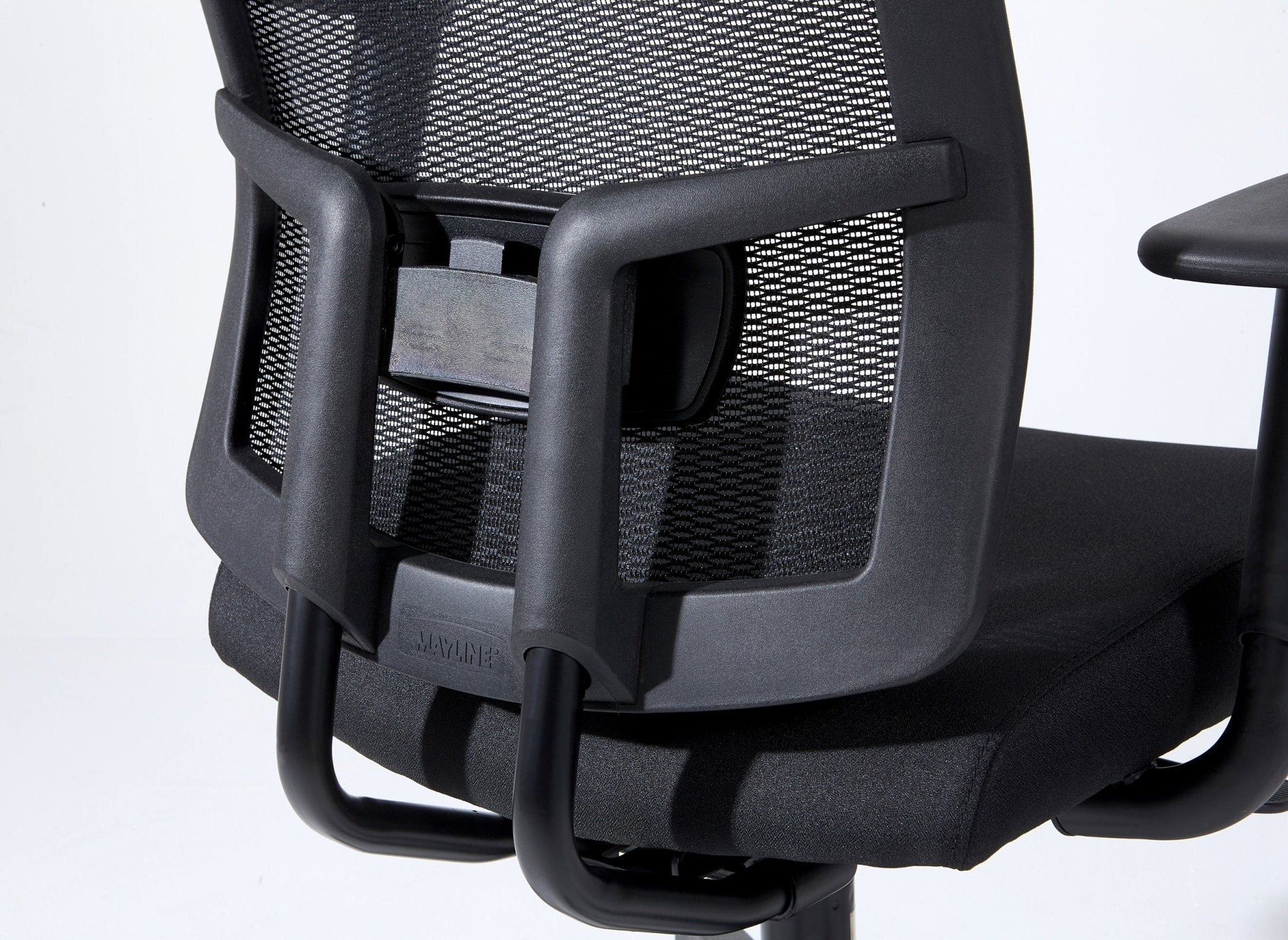 koorbiir o5 Ergonomic High Back Mesh Office Chair with Arms ¨C Complus Polyester Task Chair 27 (Black) - Koorbiir