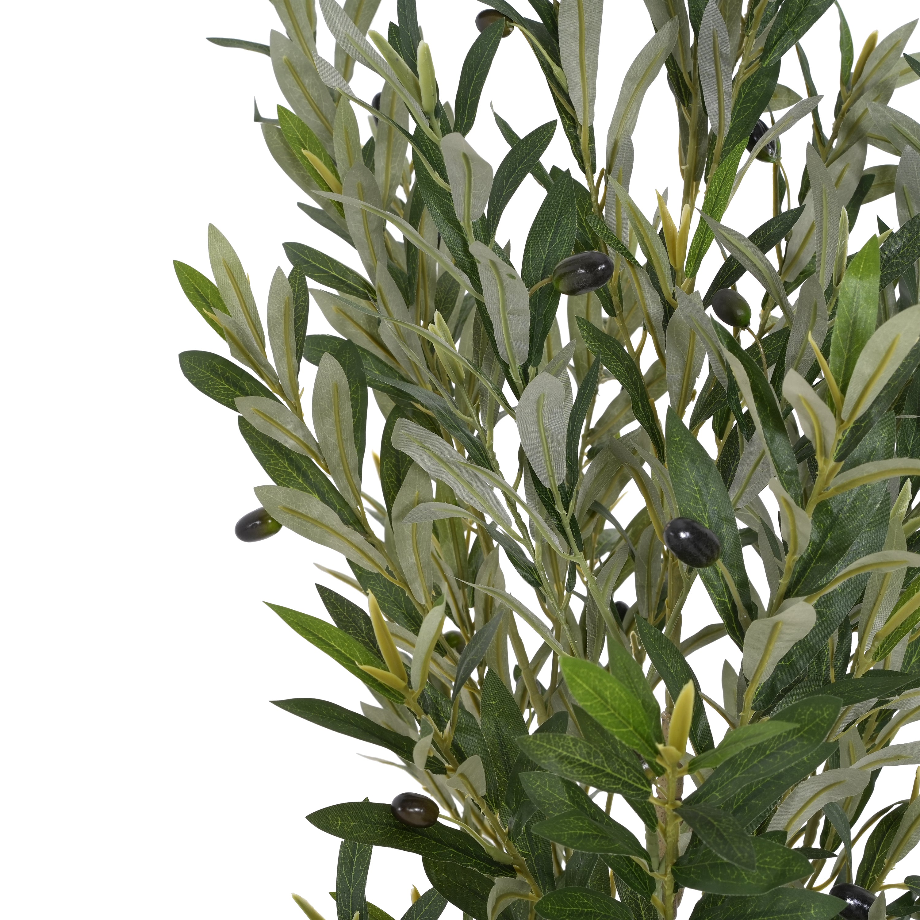 koorbiir ar4 6' Artificial Olive Tree with Pot, Realistic Faux Olive Tree for Indoor & Outdoor Decoration, Artificial Flowers & Greenery