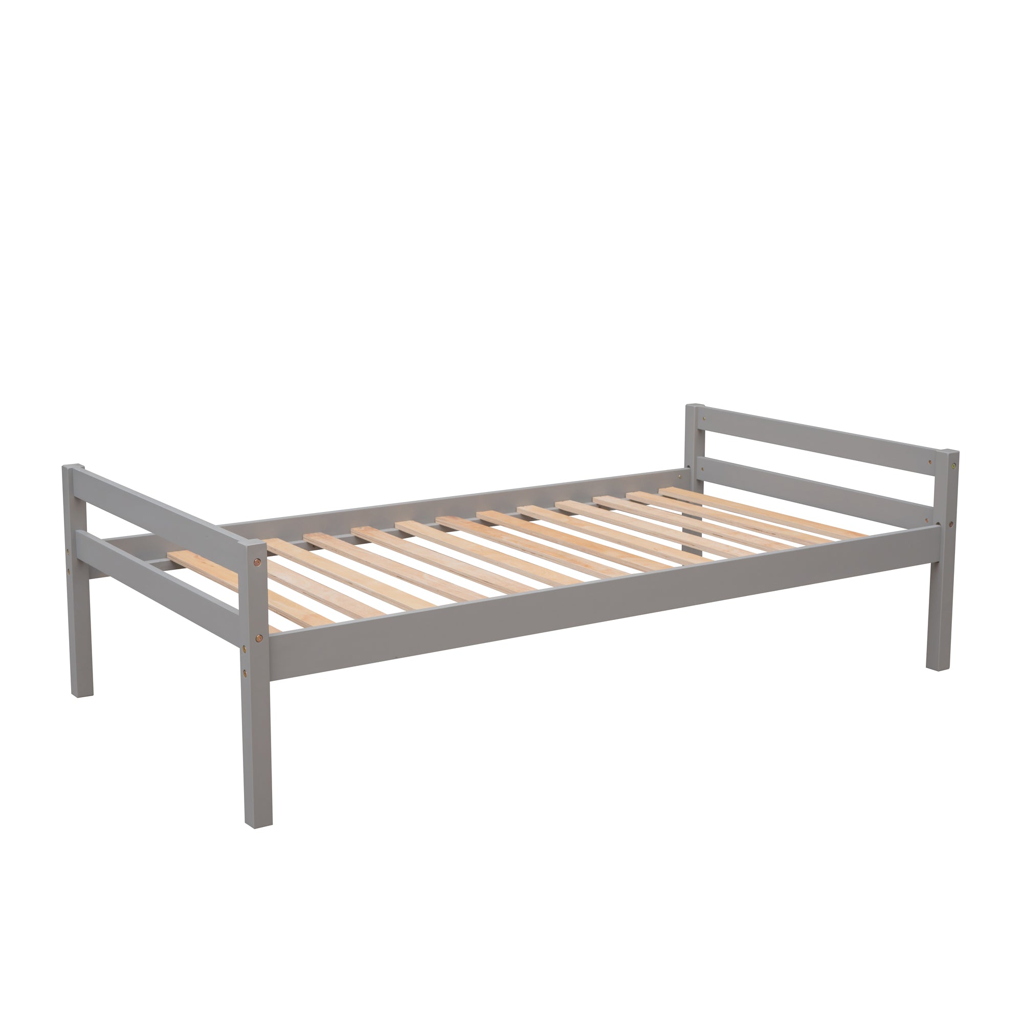 koorbiir d3 Multifunctional Loft Bunk Bed with Twin Bed, Storage Staircase, Standing Desk, Drawers & Shelves ¨C Gray