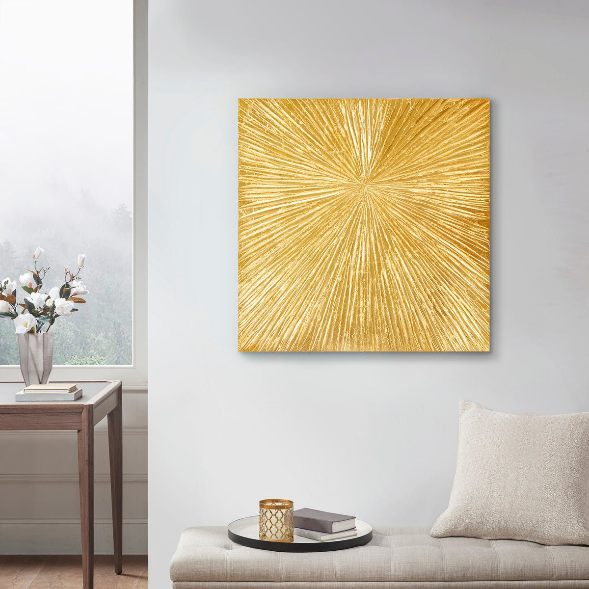 koorbiir w3 Hand Painted Dimensional Resin Wall Art for Living Room and Bedroom Decor - Koorbiir