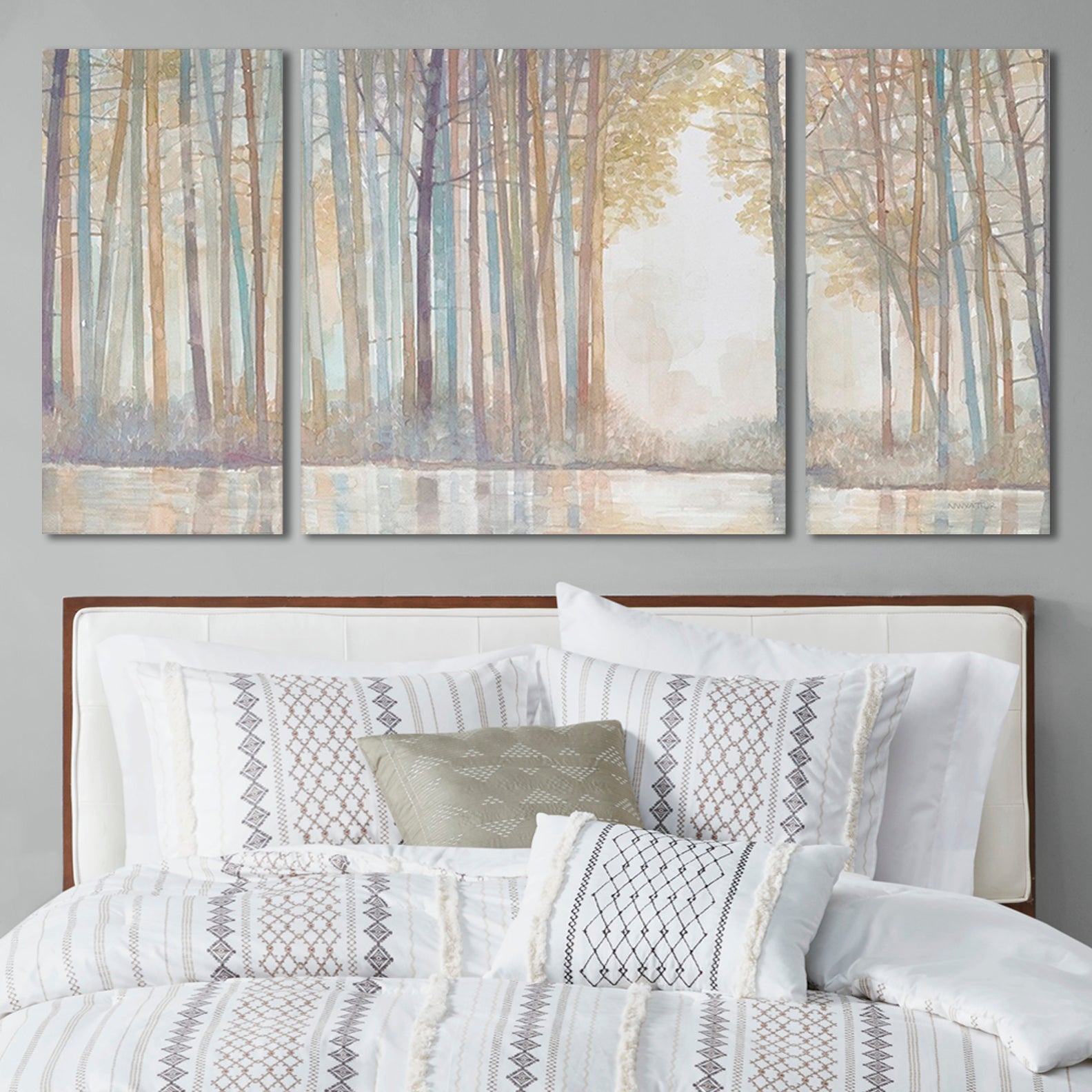 koorbiir w4 Modern Triptych 3-Piece Canvas Wall Art for Living Room Decor