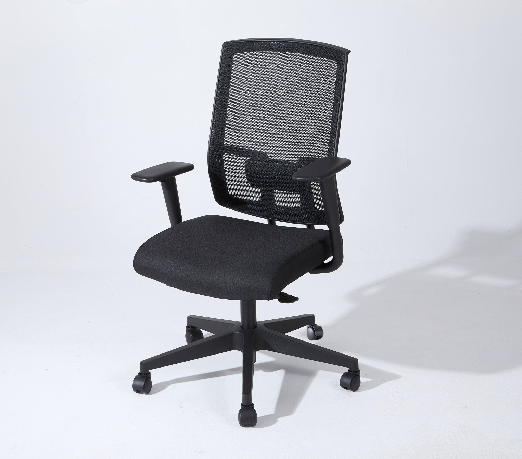 koorbiir o5 Ergonomic High Back Mesh Office Chair with Arms ¨C Complus Polyester Task Chair 27 (Black) - Koorbiir