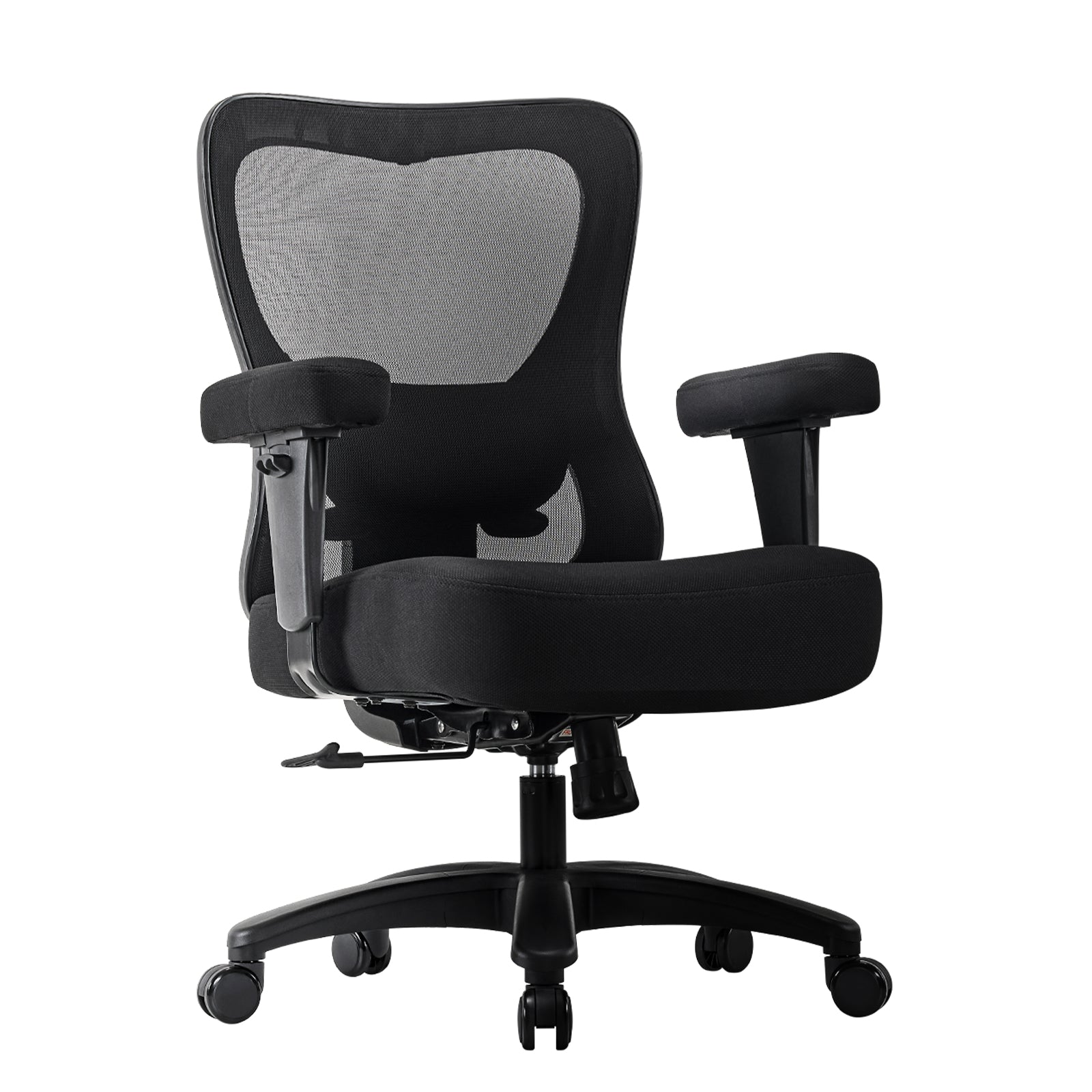 koorbiir m5 Large Ergonomic Mesh Chair ¨C Heavy Duty Executive Office Chair with Thick Cushion and Wheels, Black