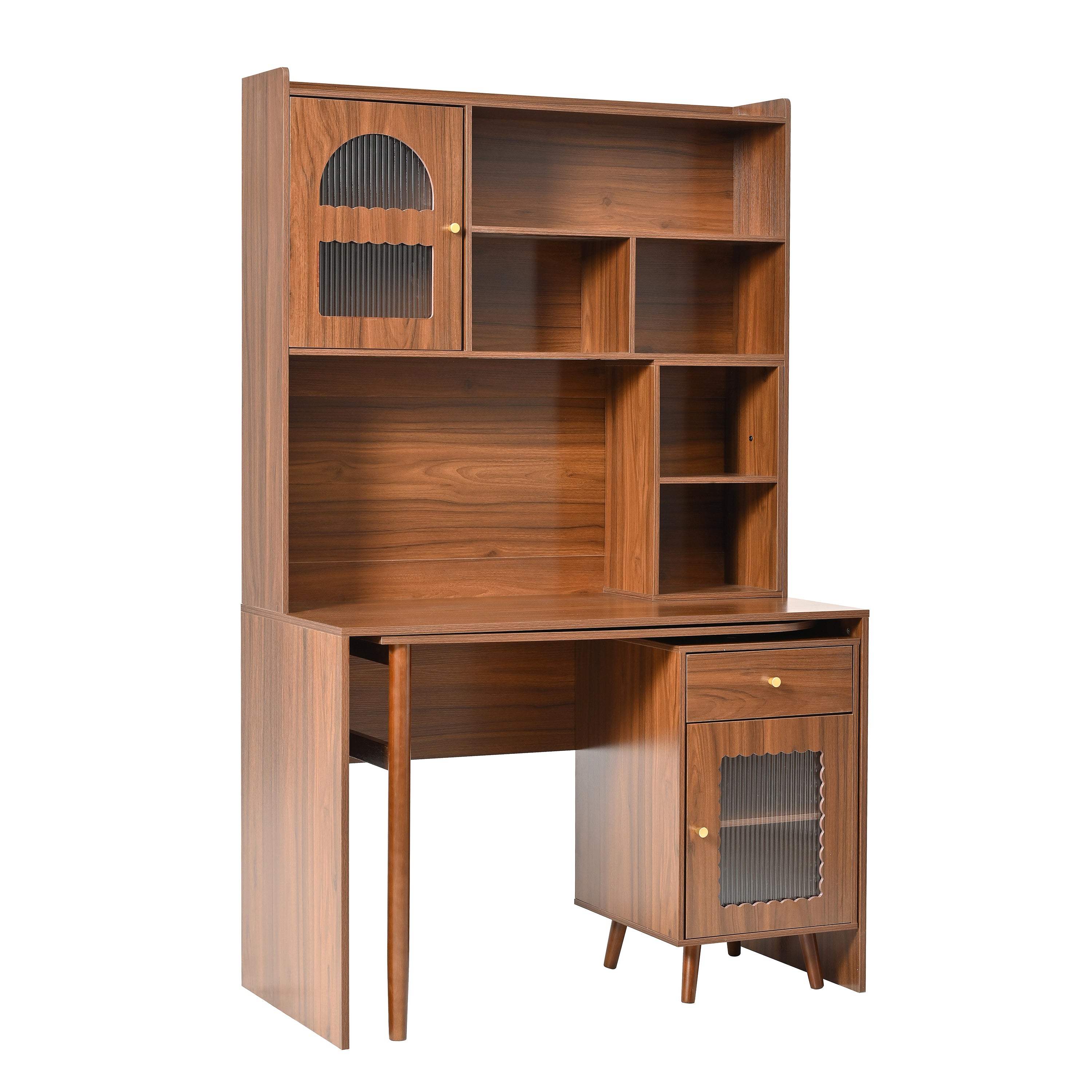 koorbiir G5 Gaming Desk with 90¡ã Rotating Desktop, 70" L-Shaped Computer Desk with Storage Drawers & Cabinets for Home Office