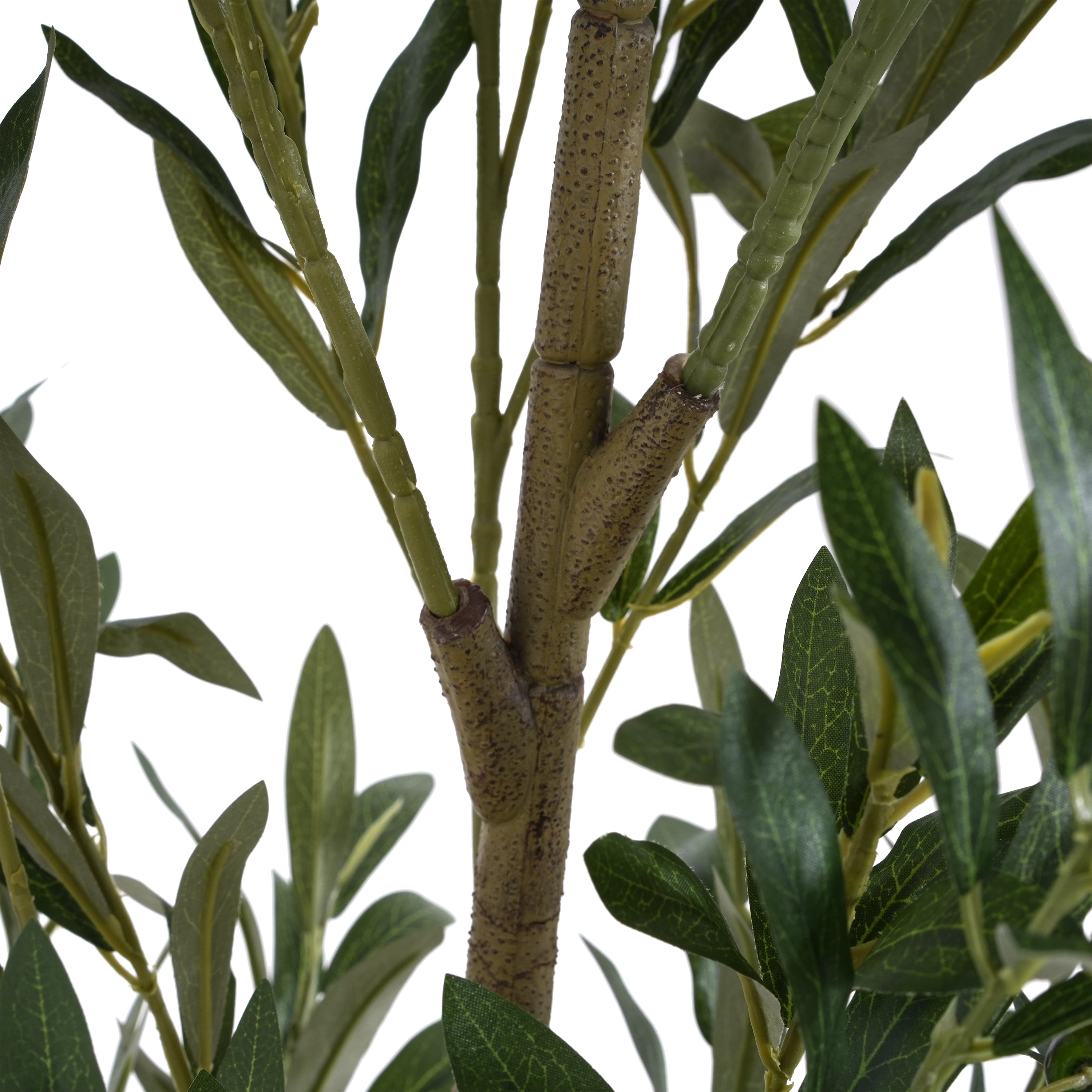koorbiir ar4 6' Artificial Olive Tree with Pot, Realistic Faux Olive Tree for Indoor & Outdoor Decoration, Artificial Flowers & Greenery
