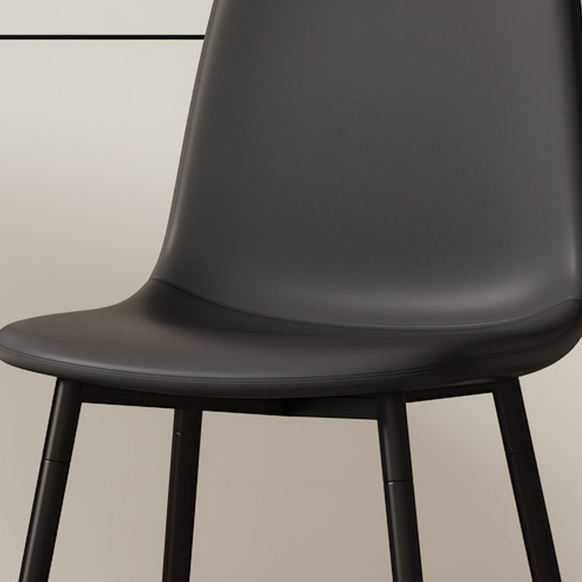 63" x 35.4" Black Marble Pattern Dining Table Set with 4 Dark Gray Linen Chairs ¨C Modern MDF Table with O-Shaped Legs, Metal Frame & Table Linens for Kitchen or Dining Room