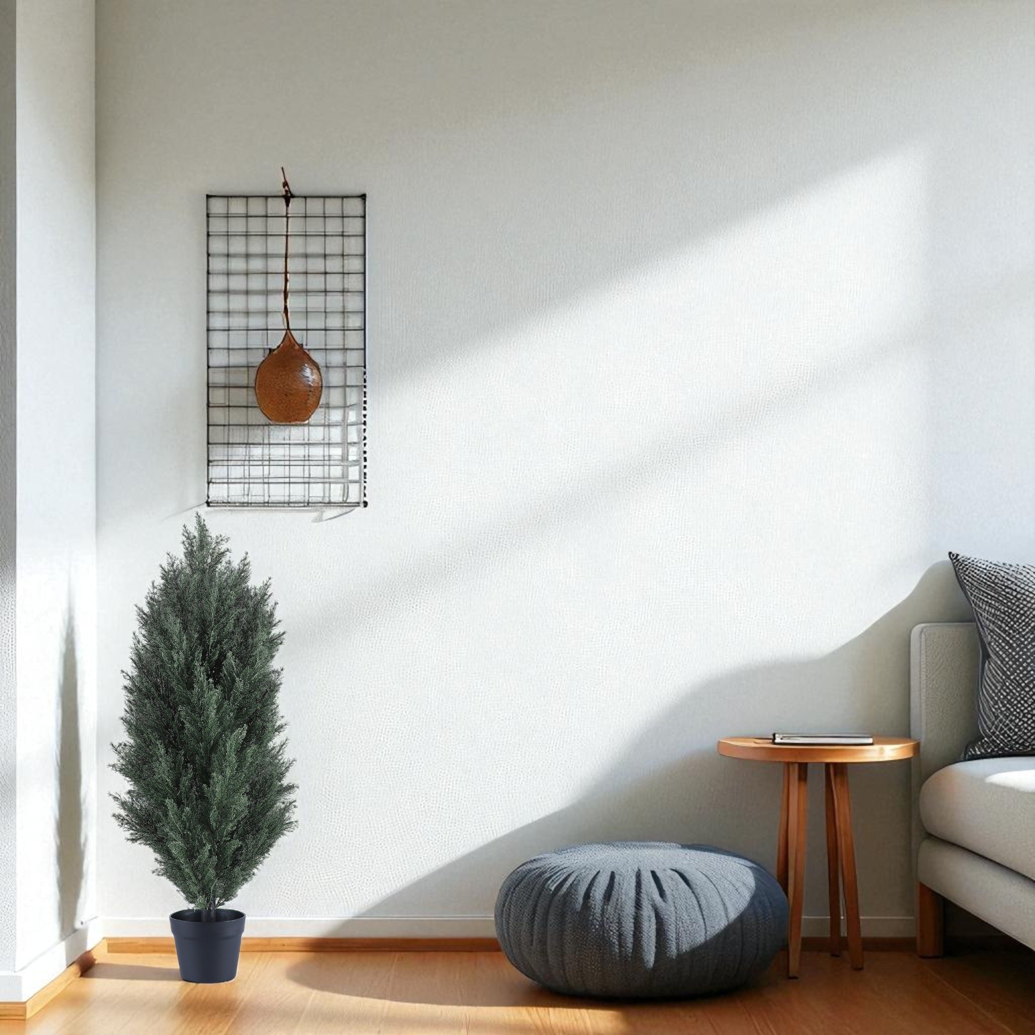 koorbiir ar2 120cm Artificial Green Pine Cypress Tree, Realistic Faux Plant for Indoor & Outdoor Decoration, 2pcs/set, Durable Plastic for Long - Term Use - Koorbiir