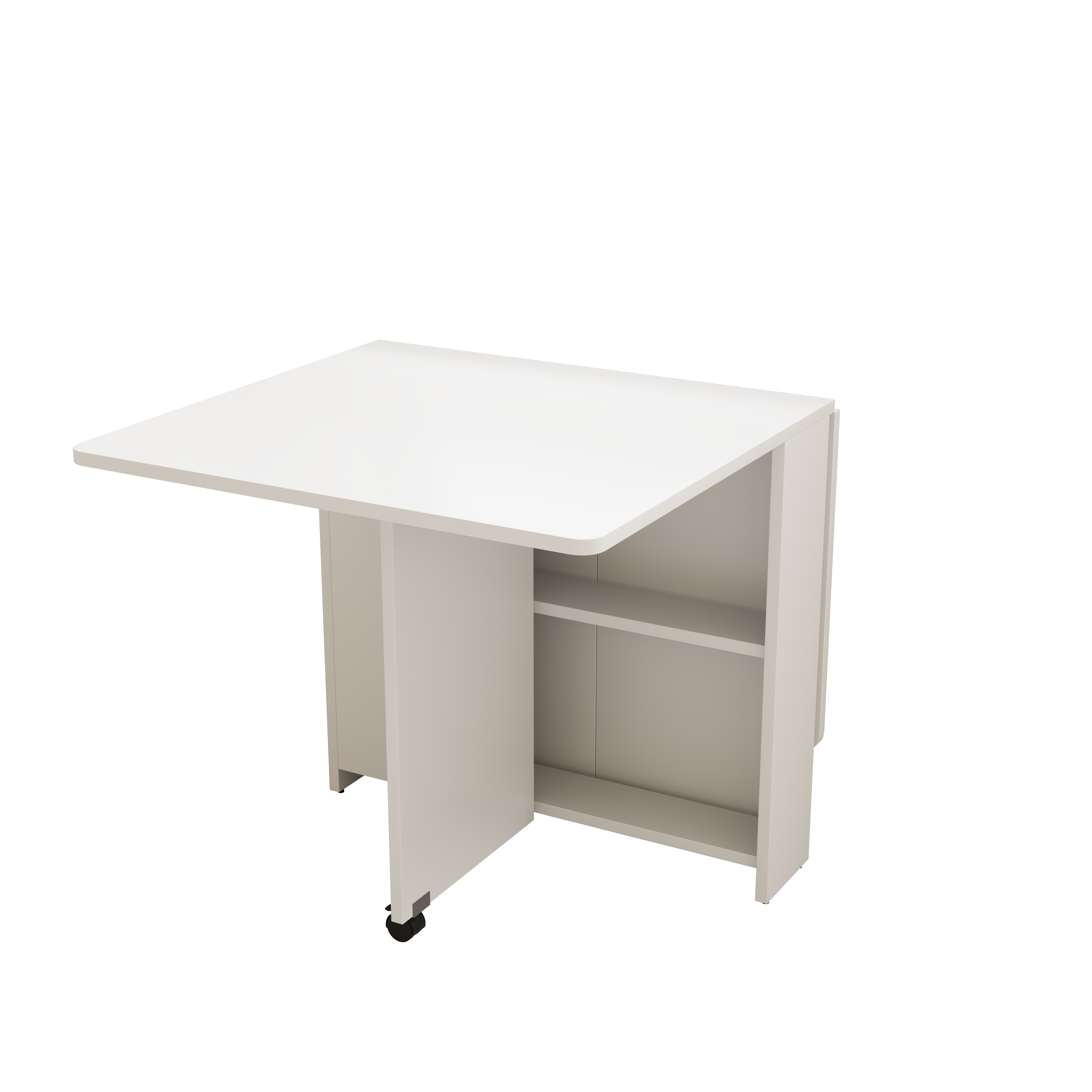 koorbiir f3 51.18 White Foldable Table ¨C Lightweight Long Table for Small Family Dining or Display Use