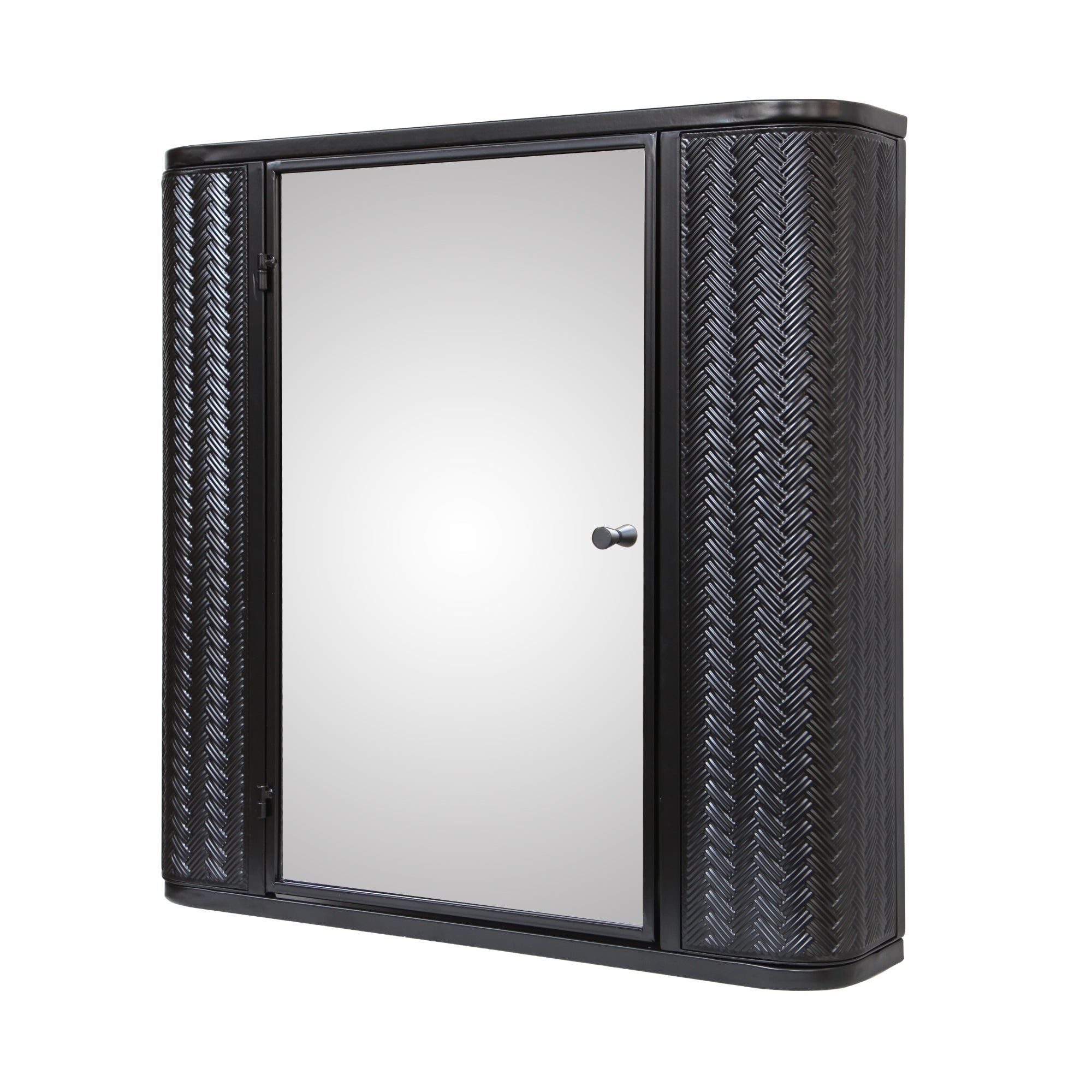 koorbiir ba5 Wall - Mounted Bathroom Cabinet with Mirror ¨C Metal Framed Medicine Cabinet with 2 Shelves for Modern Bathroom Organization - Koorbiir