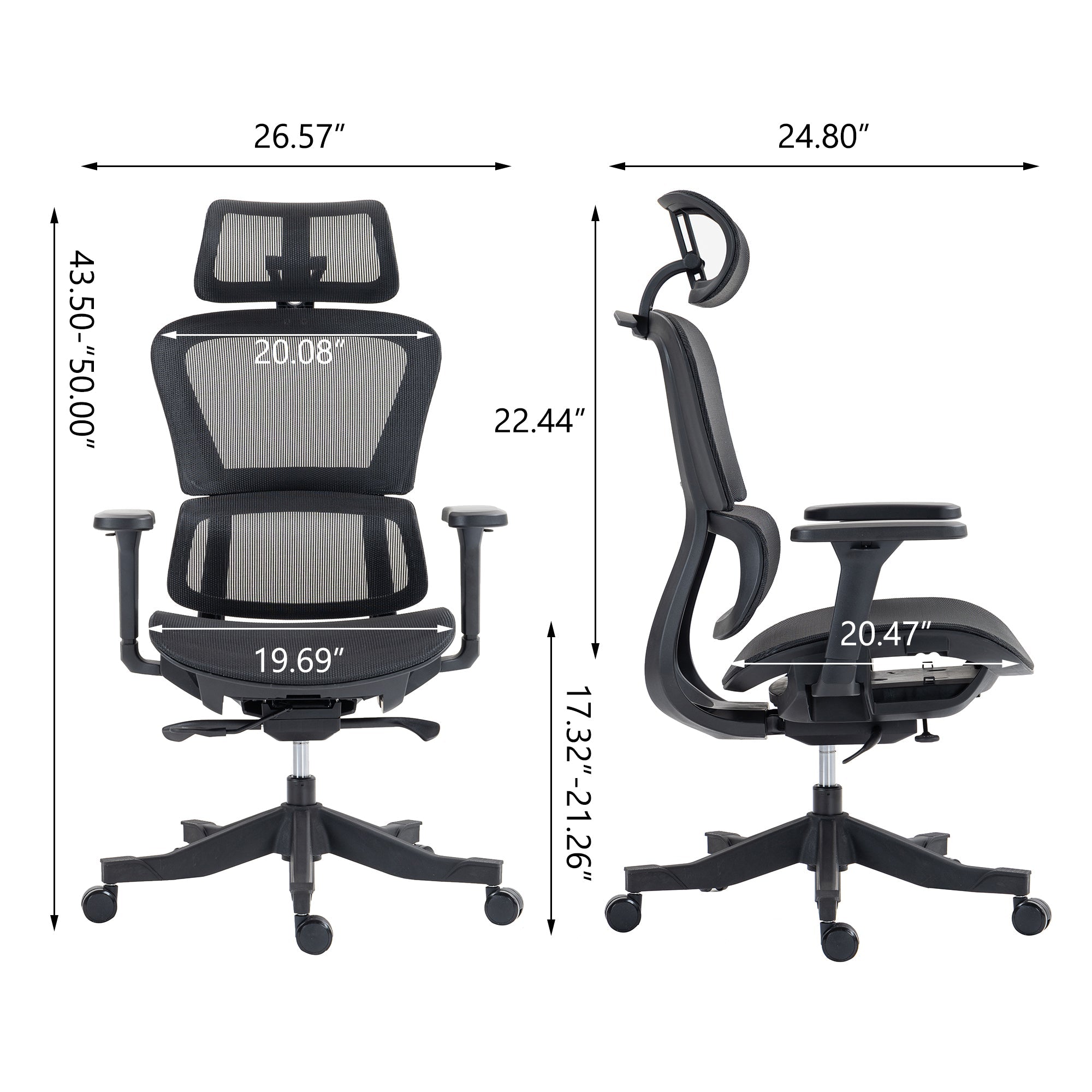 koorbiir m1 Ergonomic High Back Mesh Chair ¨C Breathable Office Mesh Chair for All - Day Comfort - Koorbiir
