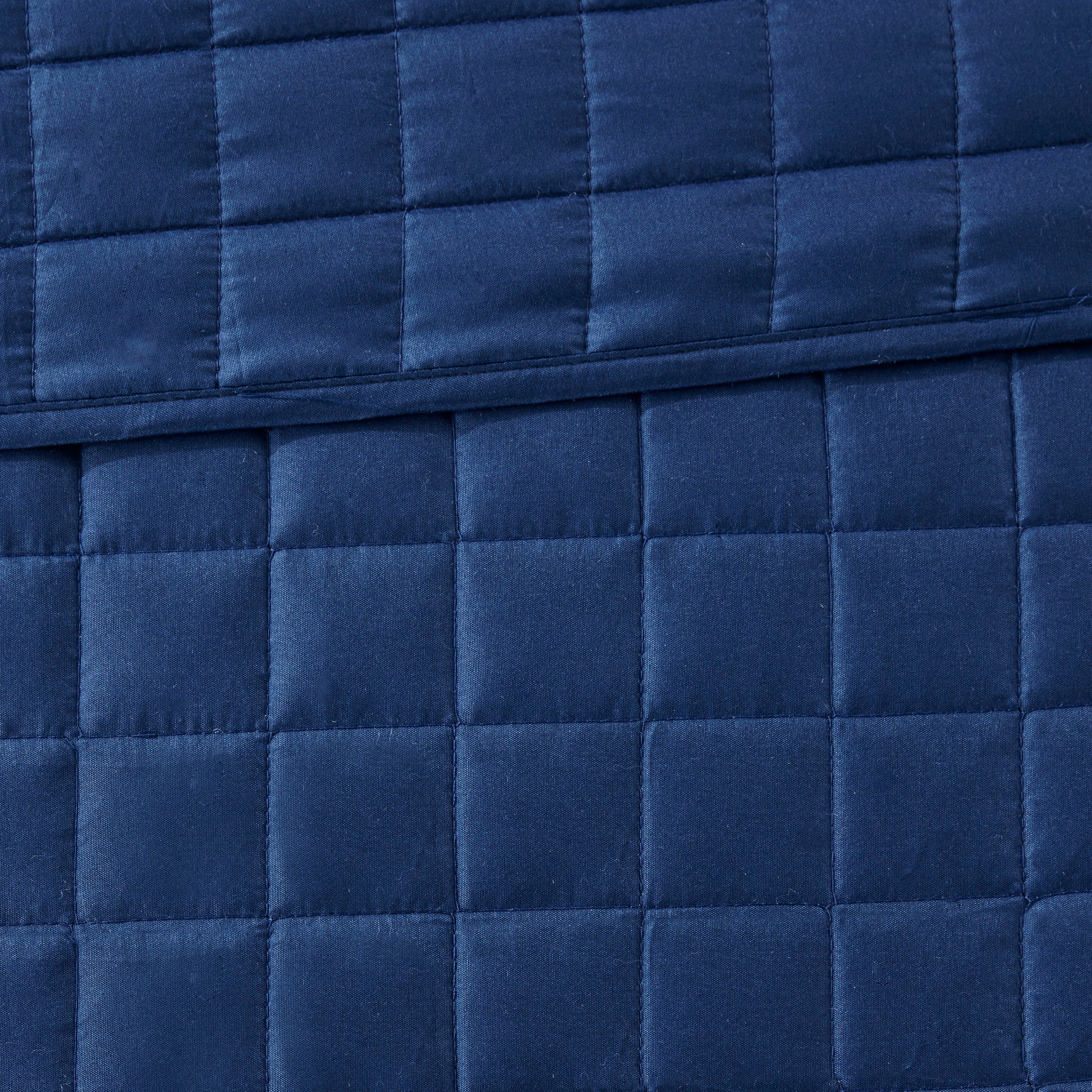 8-Piece Blue Seersucker Comforter & Quilt Set ¨C King/Cal King Bedding Collections with Decorative Pillows & Shams