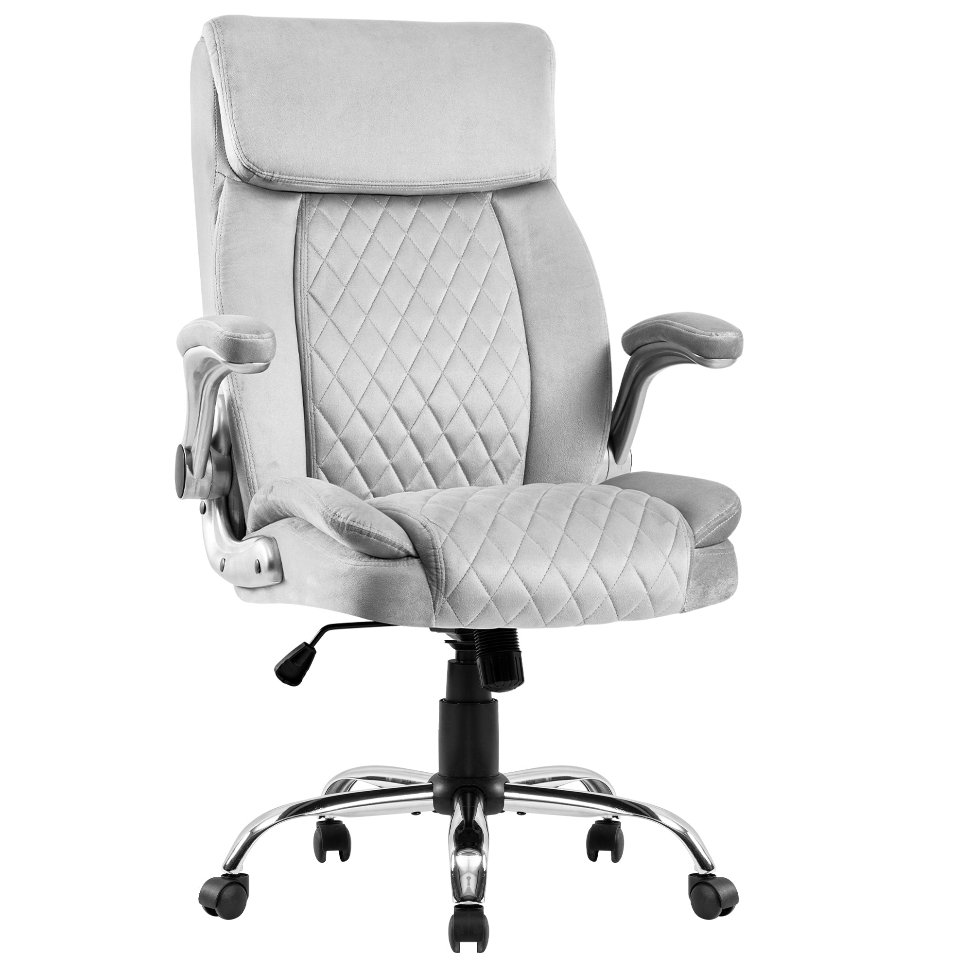 koorbiir o3 Velvet Swivel Executive Office Chair ¨C Comfortable Desk Chair for Office Room
