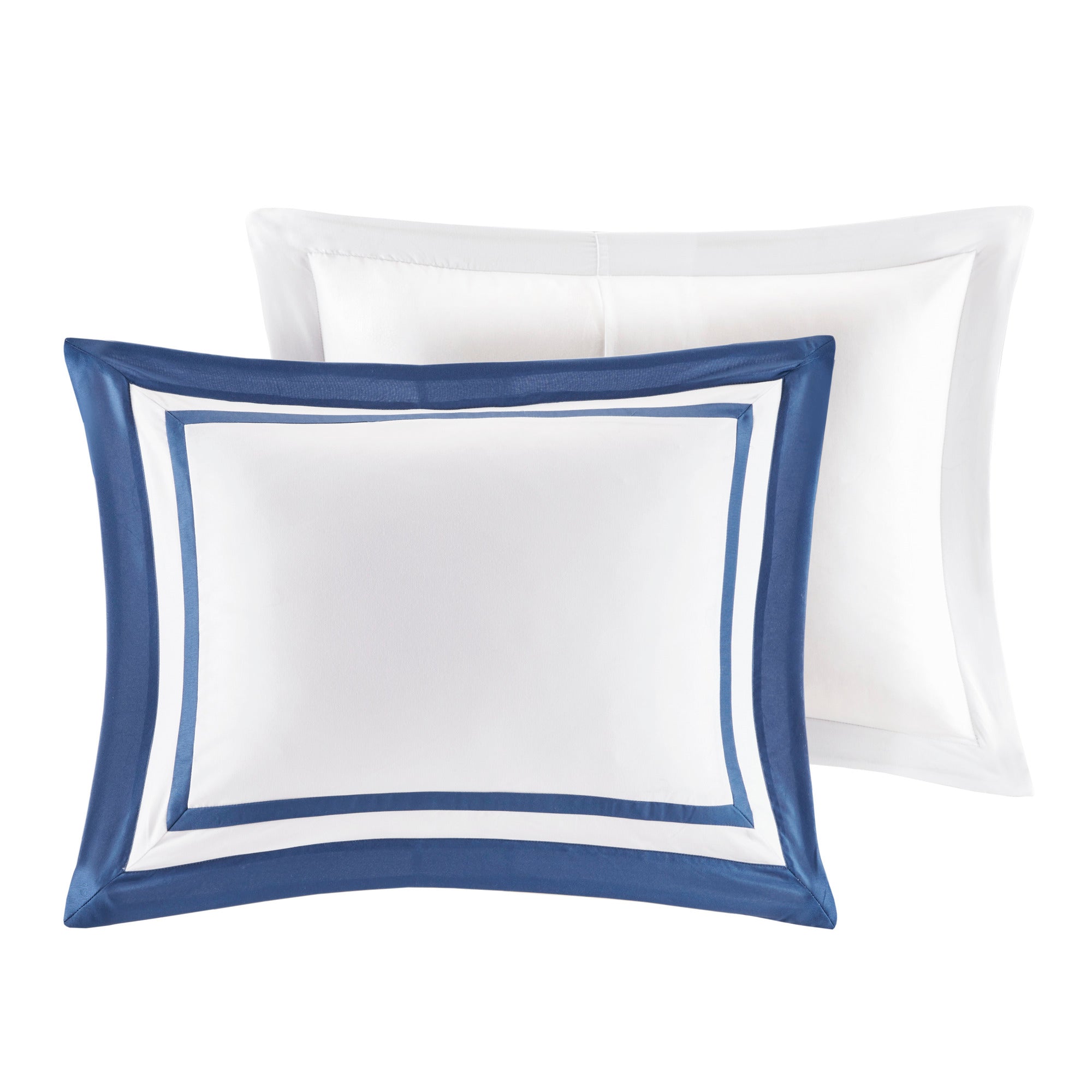 8-Piece Blue Seersucker Comforter & Quilt Set ¨C King/Cal King Bedding Collections with Decorative Pillows & Shams