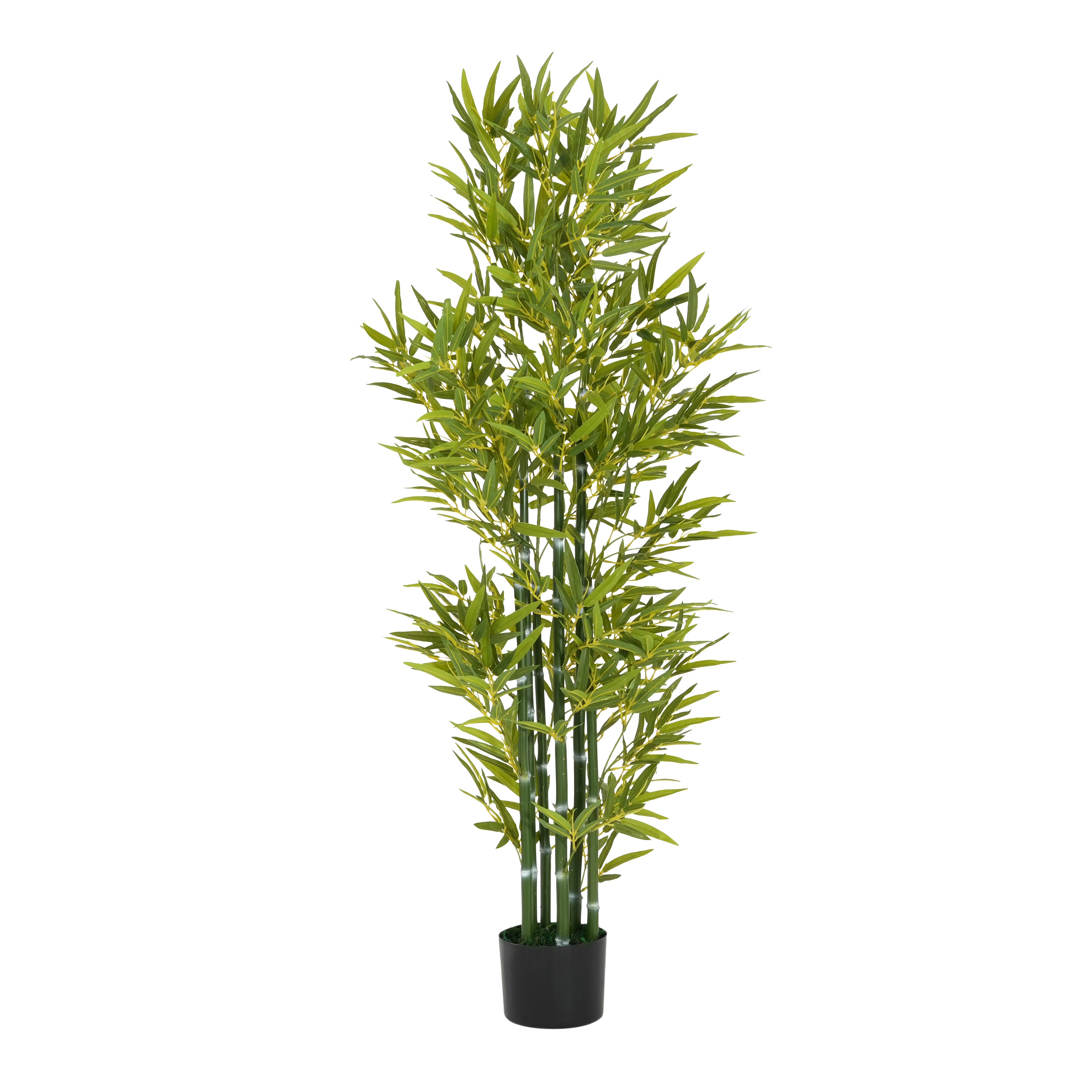 koorbiir ar6 5' Artificial Bamboo with Pot, Set of 2, Lifelike Faux Bamboo Plants for Home & Office D¨¦cor, Artificial Flowers & Greenery