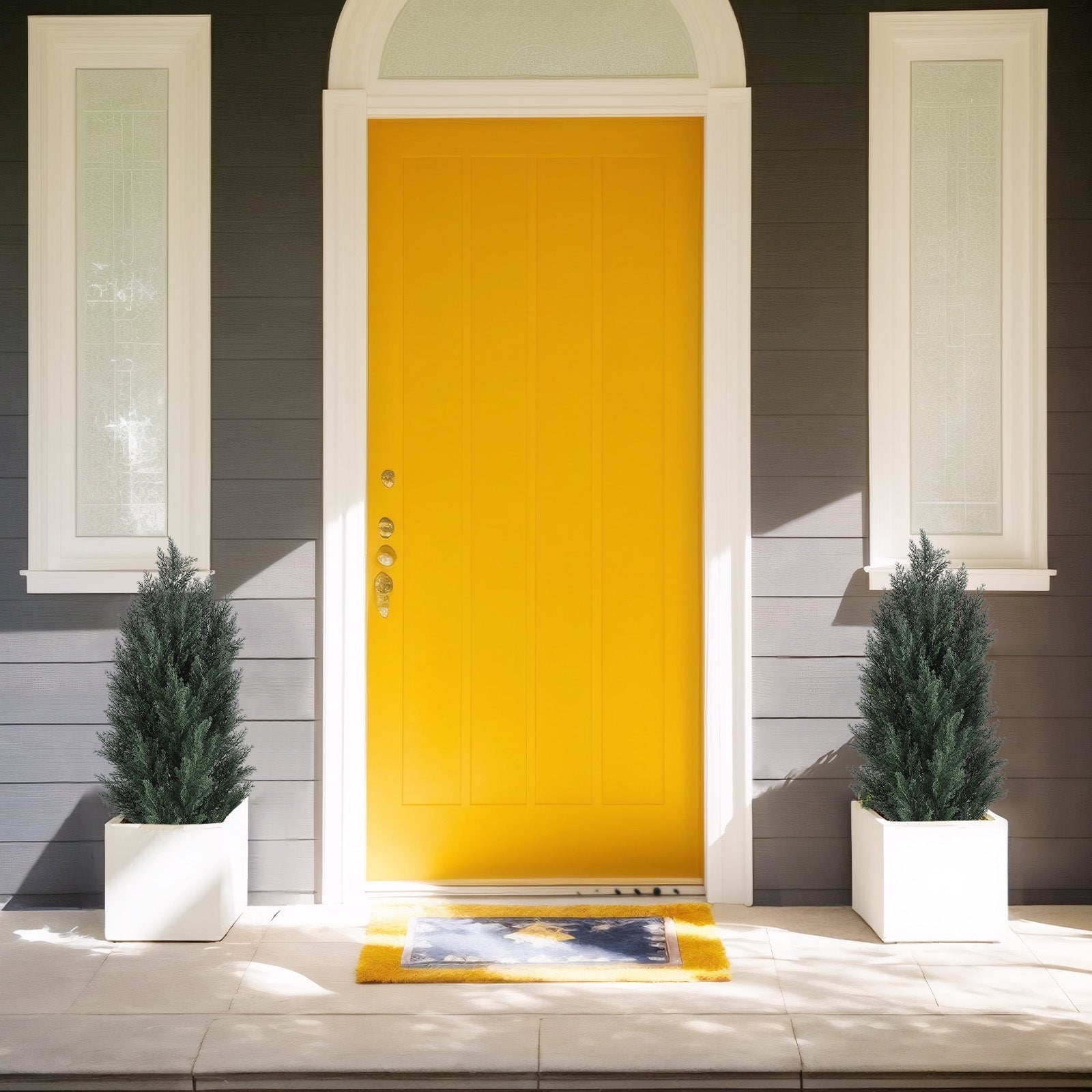 koorbiir ar2 120cm Artificial Green Pine Cypress Tree, Realistic Faux Plant for Indoor & Outdoor Decoration, 2pcs/set, Durable Plastic for Long - Term Use - Koorbiir