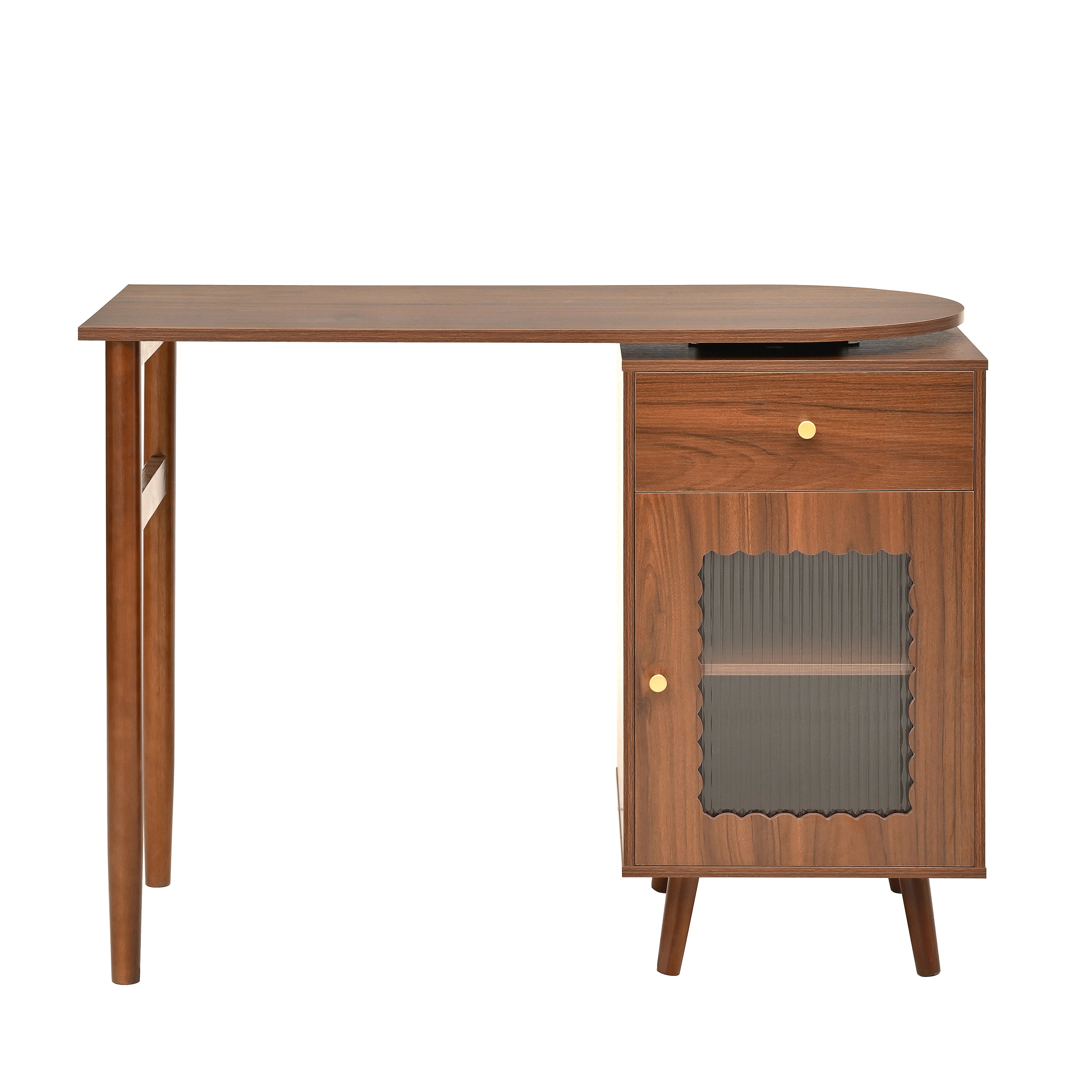 koorbiir G5 Gaming Desk with 90¡ã Rotating Desktop, 70" L-Shaped Computer Desk with Storage Drawers & Cabinets for Home Office