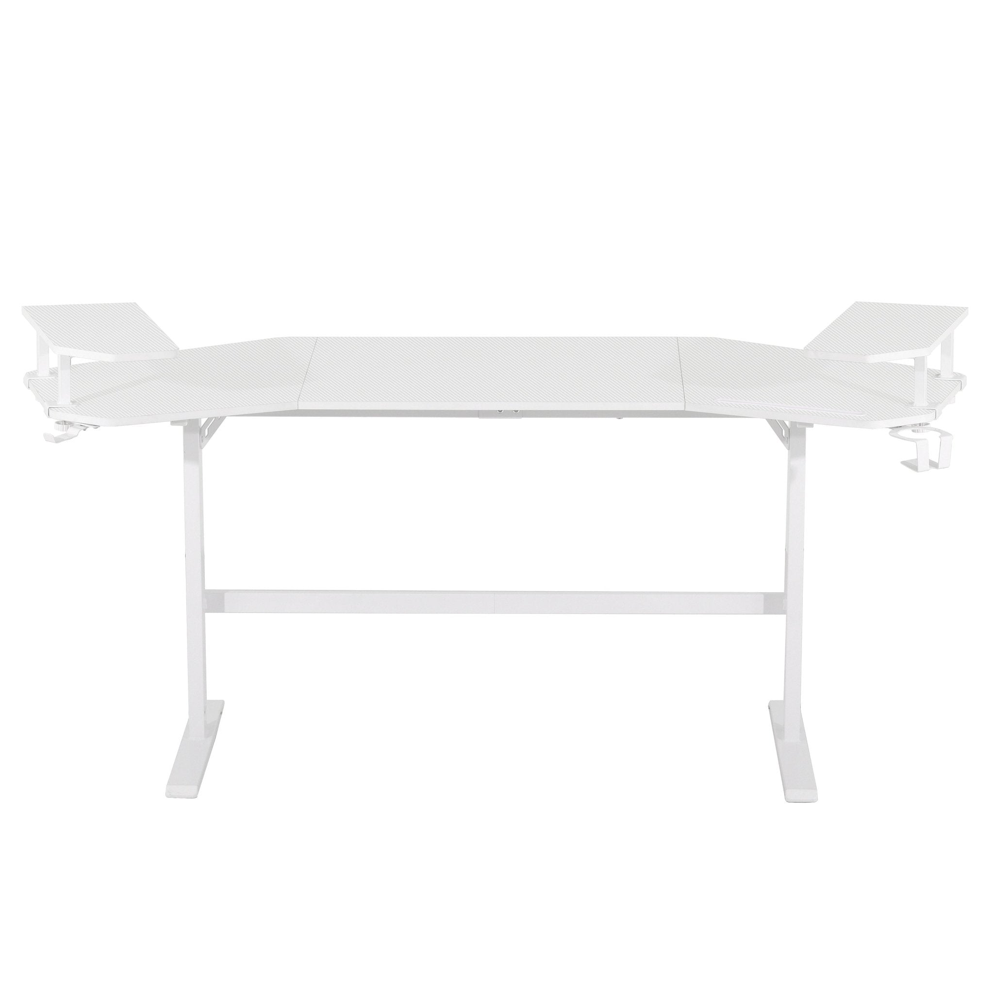 koorbiir G2 Sport TS911D White Gaming Desk with Shelves & Accessory Holder ¨C Ergonomic Gaming Desk - Koorbiir