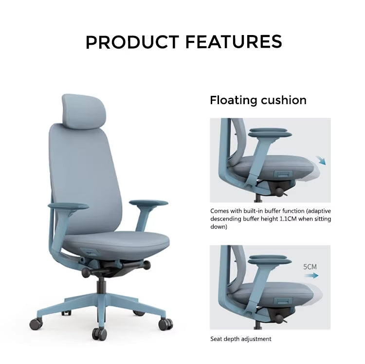 Koorbiir S107 Luxury Modern Office Chair High Executive Prices Leather Headrest Leather Office Chair