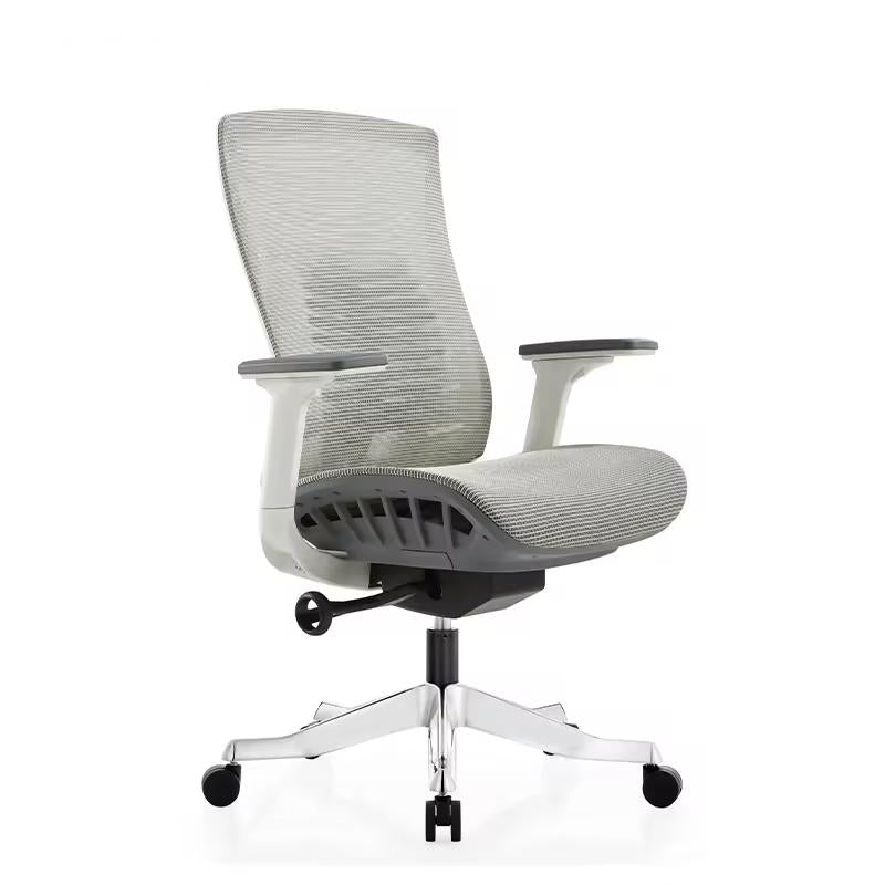 Koorbiir S103 Executive Ergonomic Chair Modern Leather Reception Black Office Metal Massage Boss Office Chair