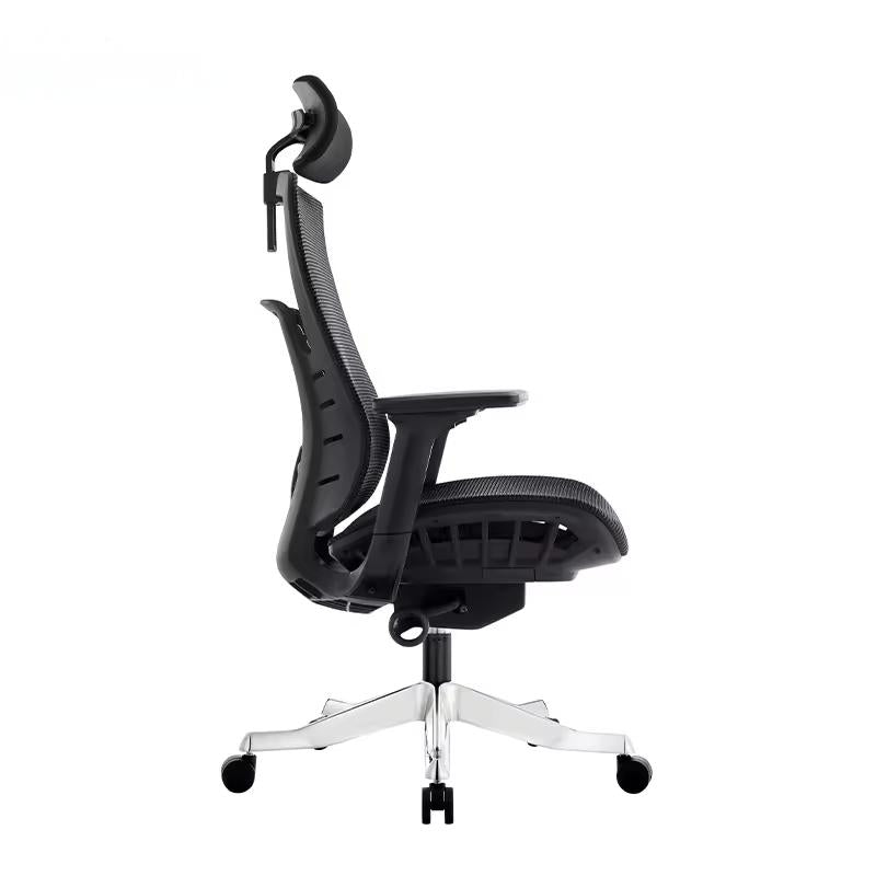 Koorbiir S104 Executive Ergonomic Chair Modern Leather Reception Black Office Metal Massage Boss Office Chair