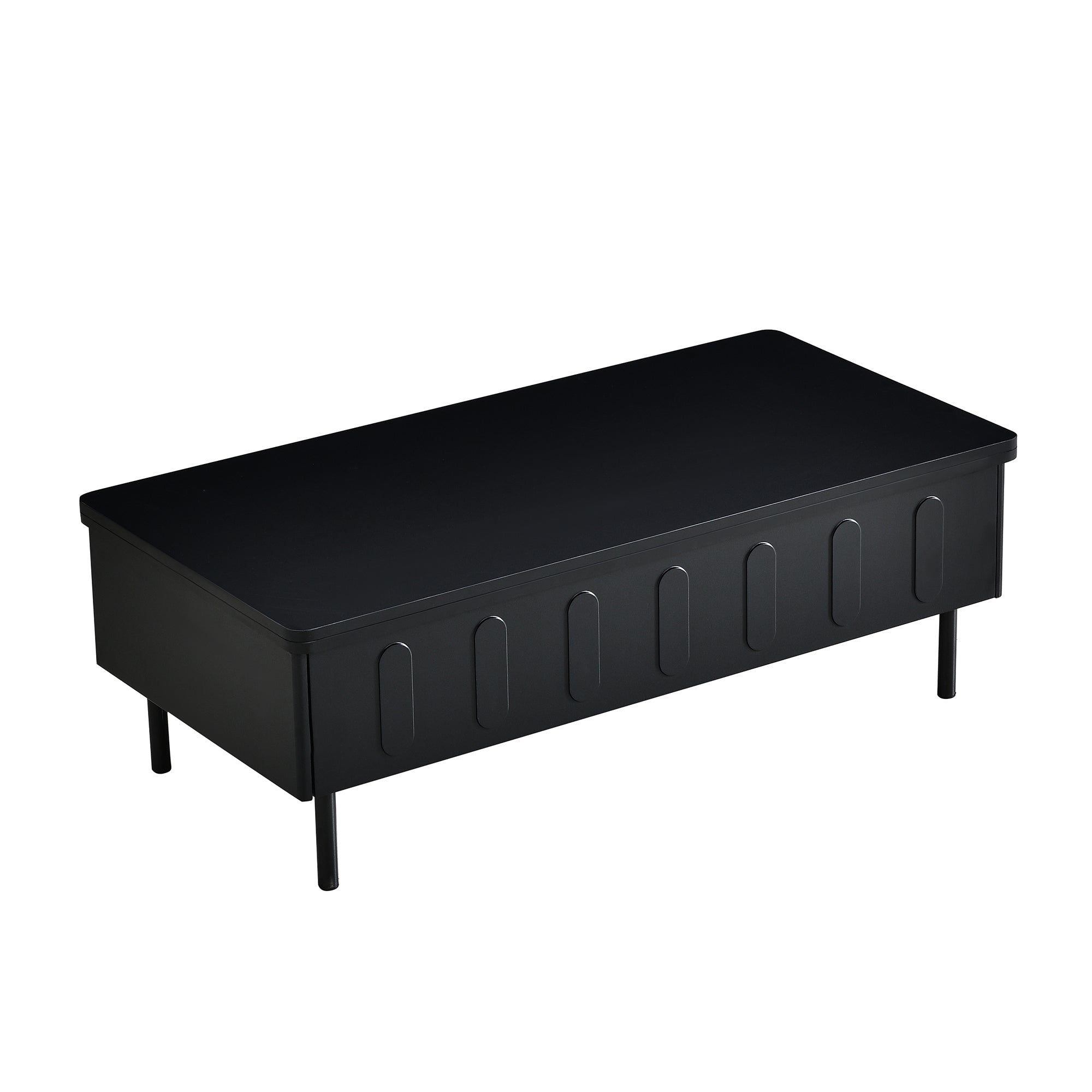 koorbiir f1 Folding Lift-Top Coffee Table with Drawers and Hidden Storage, Modern Space-Saving Center Table with Adjustable Height and Flip Top for Living Room