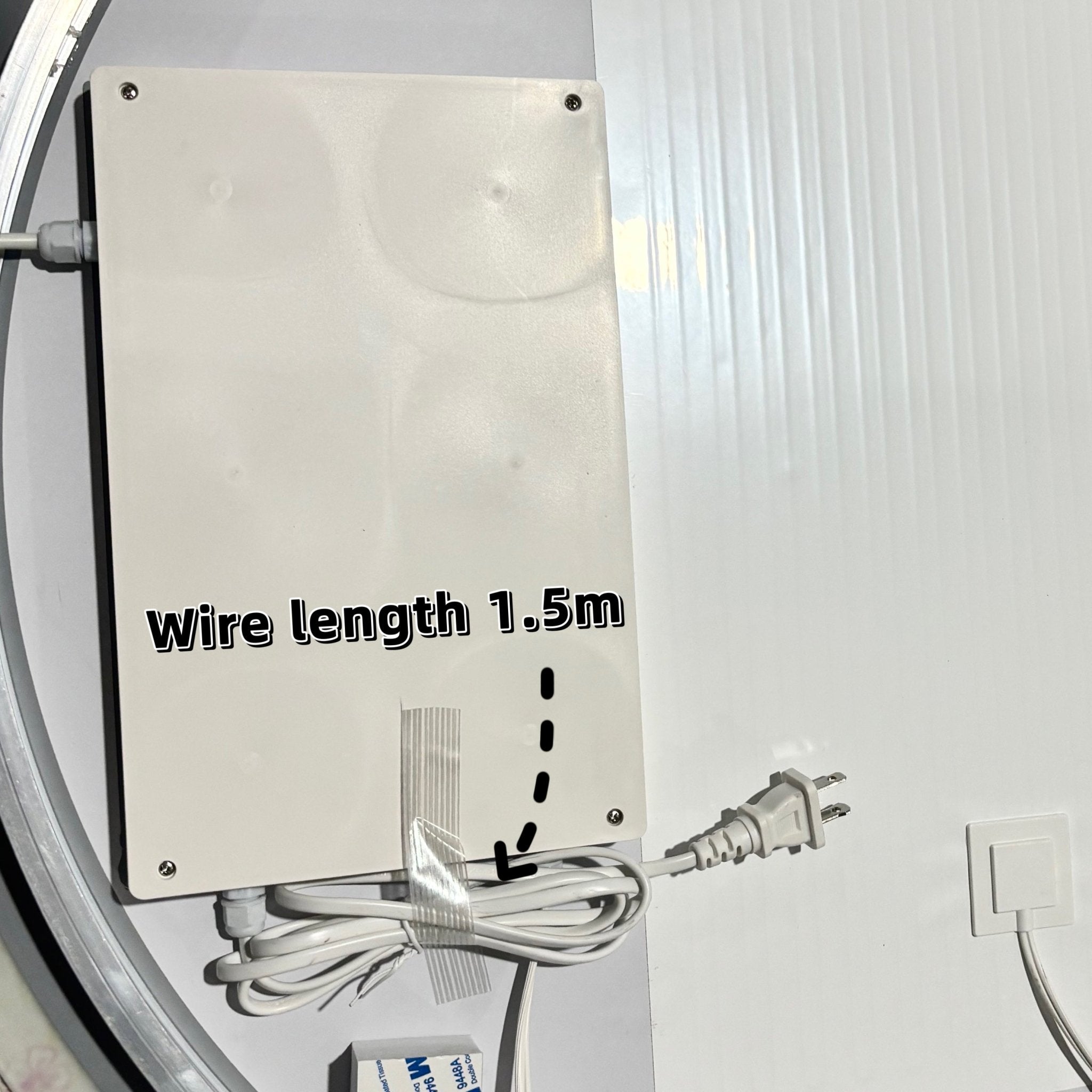 koorbiir mi2 28x60 LED Bathroom Vanity Mirror, Anti - Fog, Dimmable, Shatter - Proof Tempered Glass Wall Mirror for Bathroom Decor, Makeup, and Shaving - Koorbiir