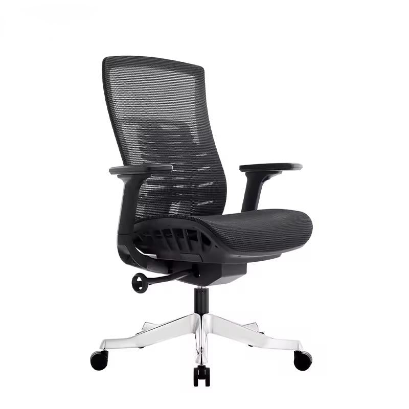 Koorbiir S103 Executive Ergonomic Chair Modern Leather Reception Black Office Metal Massage Boss Office Chair