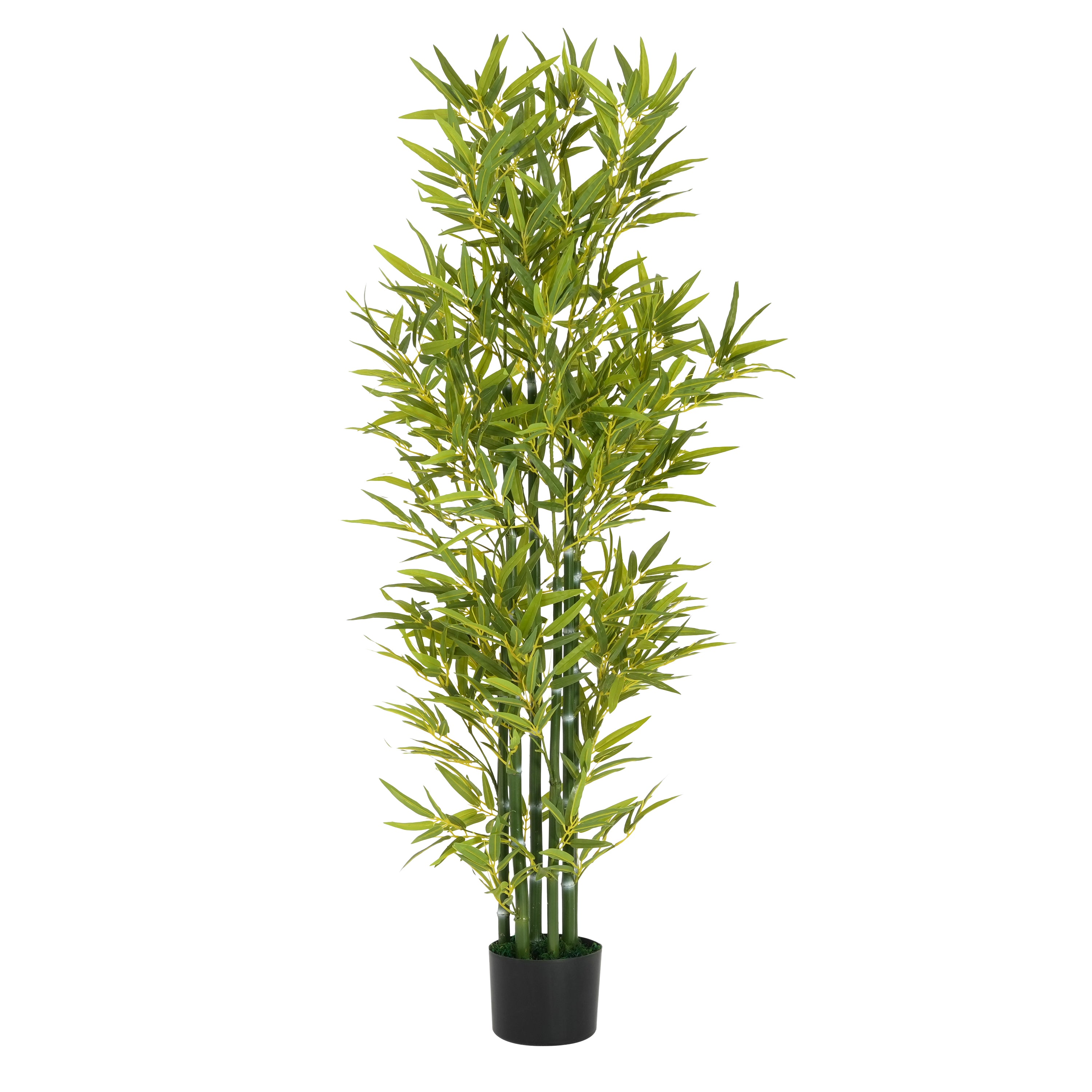 koorbiir ar6 5' Artificial Bamboo with Pot, Set of 2, Lifelike Faux Bamboo Plants for Home & Office D¨¦cor, Artificial Flowers & Greenery
