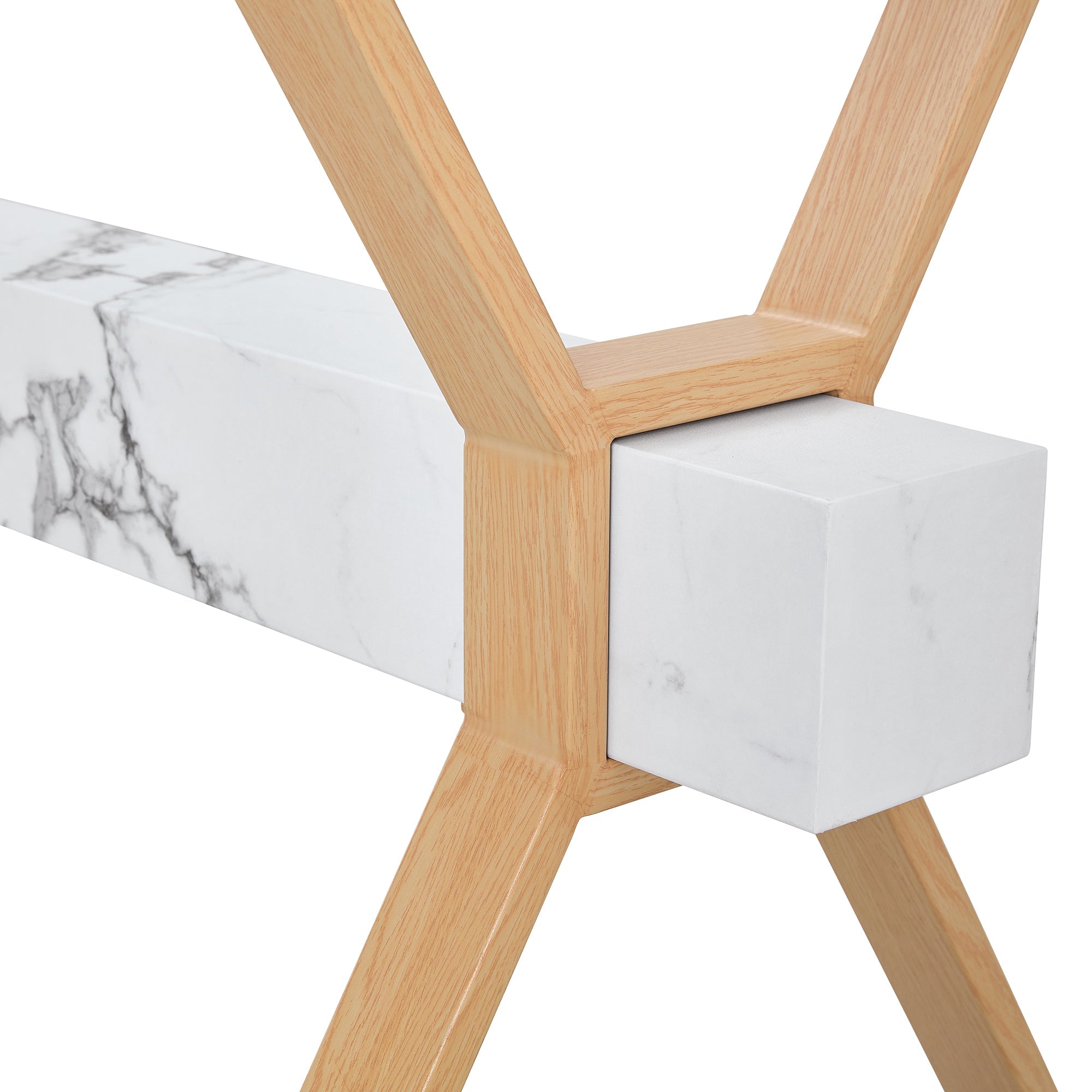 koorbiir ta7 71" x 35.4" Transparent Tempered Glass Dining Table with X - Shaped Wood Color Metal Legs ¨C 6 Light Gray Linen Fabric Chairs, Modern Table Linens Set for Dining Room - Koorbiir