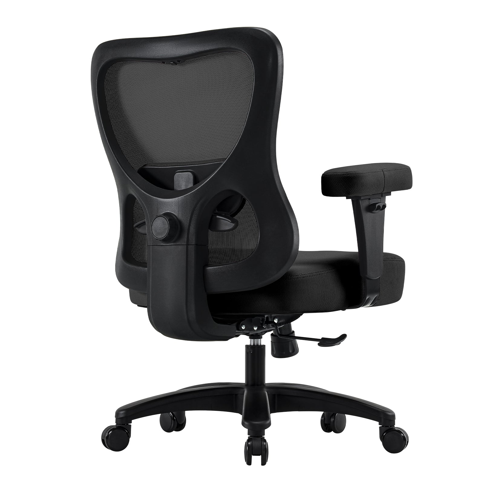 koorbiir m5 Large Ergonomic Mesh Chair ¨C Heavy Duty Executive Office Chair with Thick Cushion and Wheels, Black