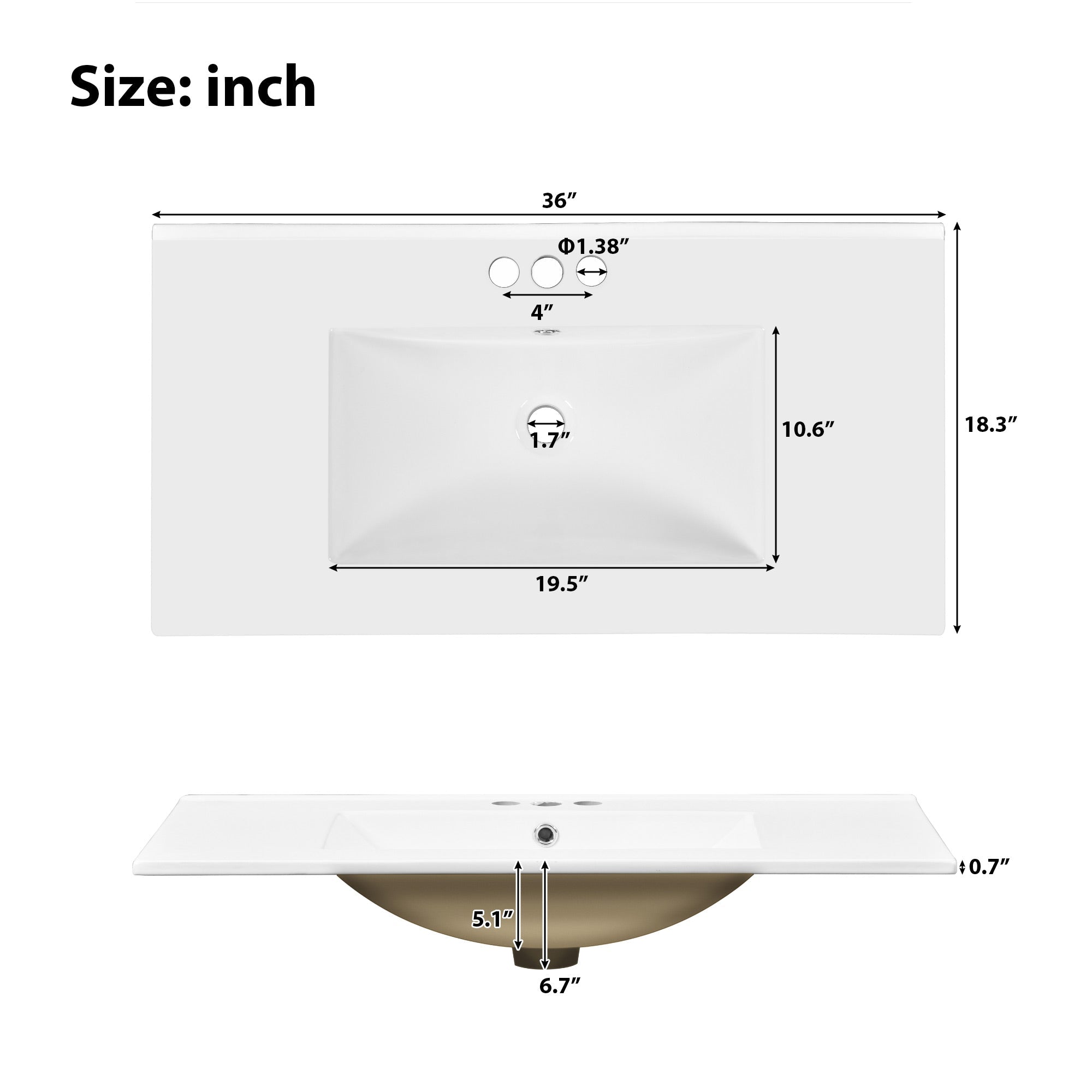 koorbiir ba3 72 Double Vanity Bathroom Storage Cabinet with Ceramic Sinks ¨C Soft - Close Doors & Adjustable Shelves for Stylish Bathroom Organization - Koorbiir