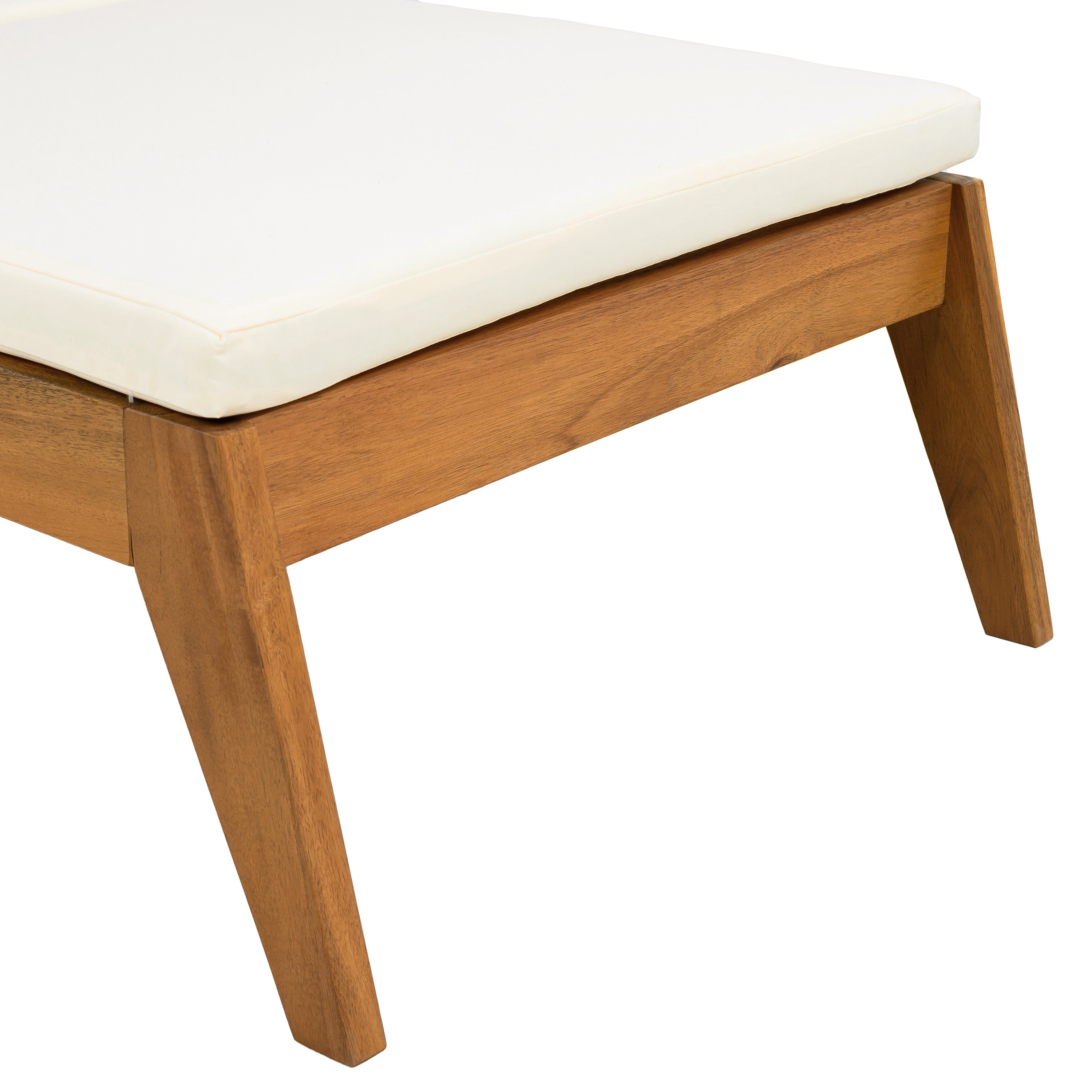 koorbiir f2 Foldable Table ¨C No Installation Needed, Adjustable Outdoor Acacia Wood Side Table in Teak Finish