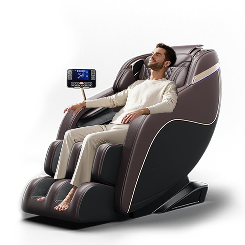 koorbiir ma4 Zero Gravity Massage Chair with SL - Track, Shiatsu, Heated Back & Calves, Foot Rollers, Built - in Speakers & Smart LCD Control ¨C Full Body Relaxation for Home or Office - Koorbiir
