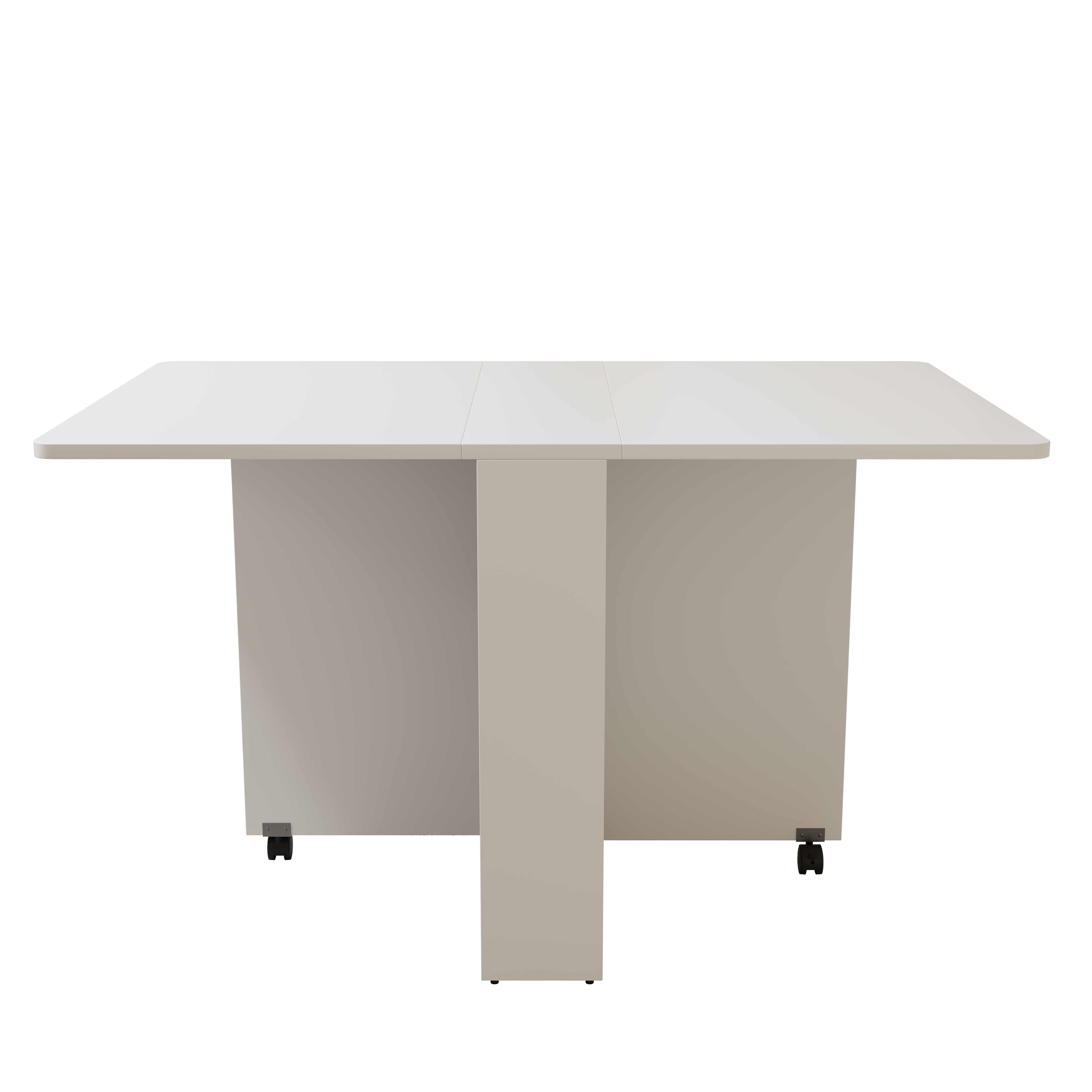 koorbiir f3 51.18 White Foldable Table ¨C Lightweight Long Table for Small Family Dining or Display Use