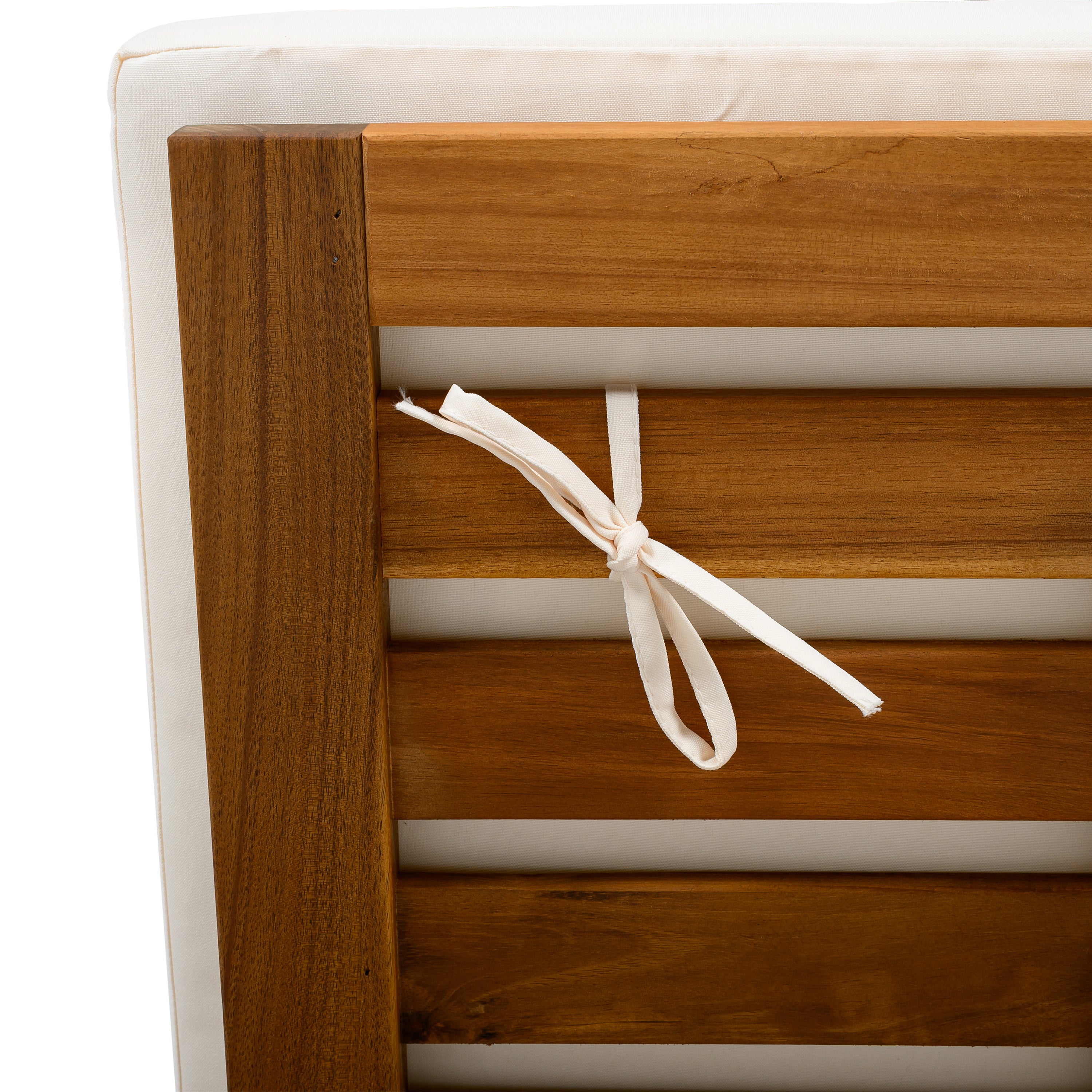 koorbiir f2 Foldable Table ¨C No Installation Needed, Adjustable Outdoor Acacia Wood Side Table in Teak Finish