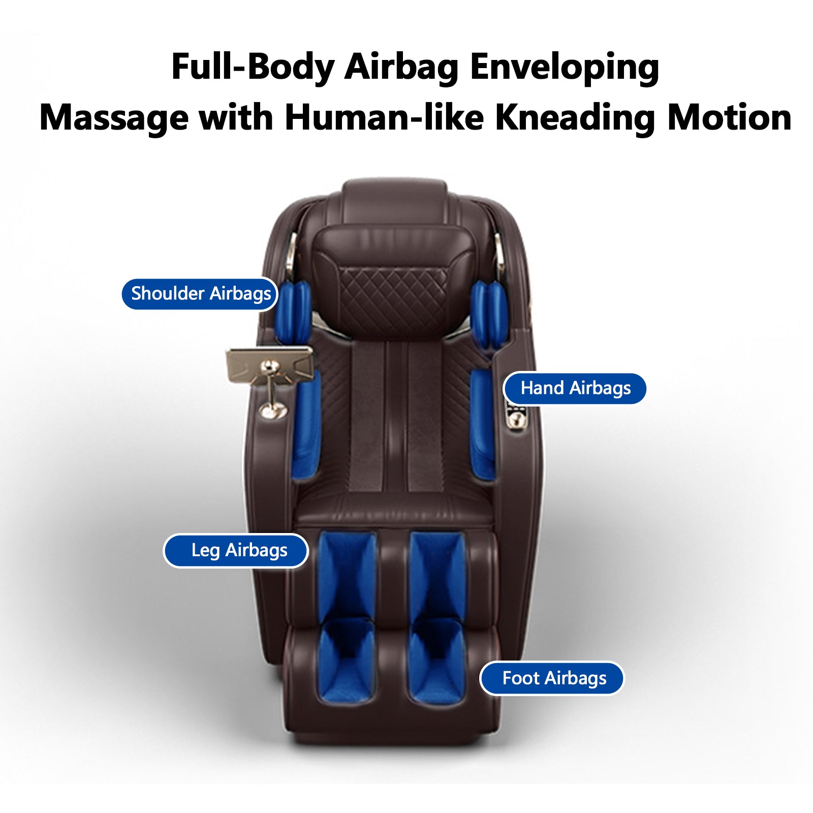 Zero Gravity Massage Chair with SL-Track, Shiatsu, Heated Back & Calves, Foot Rollers, Built-in Speakers & Smart LCD Control ¨C Full Body Relaxation for Home or Office