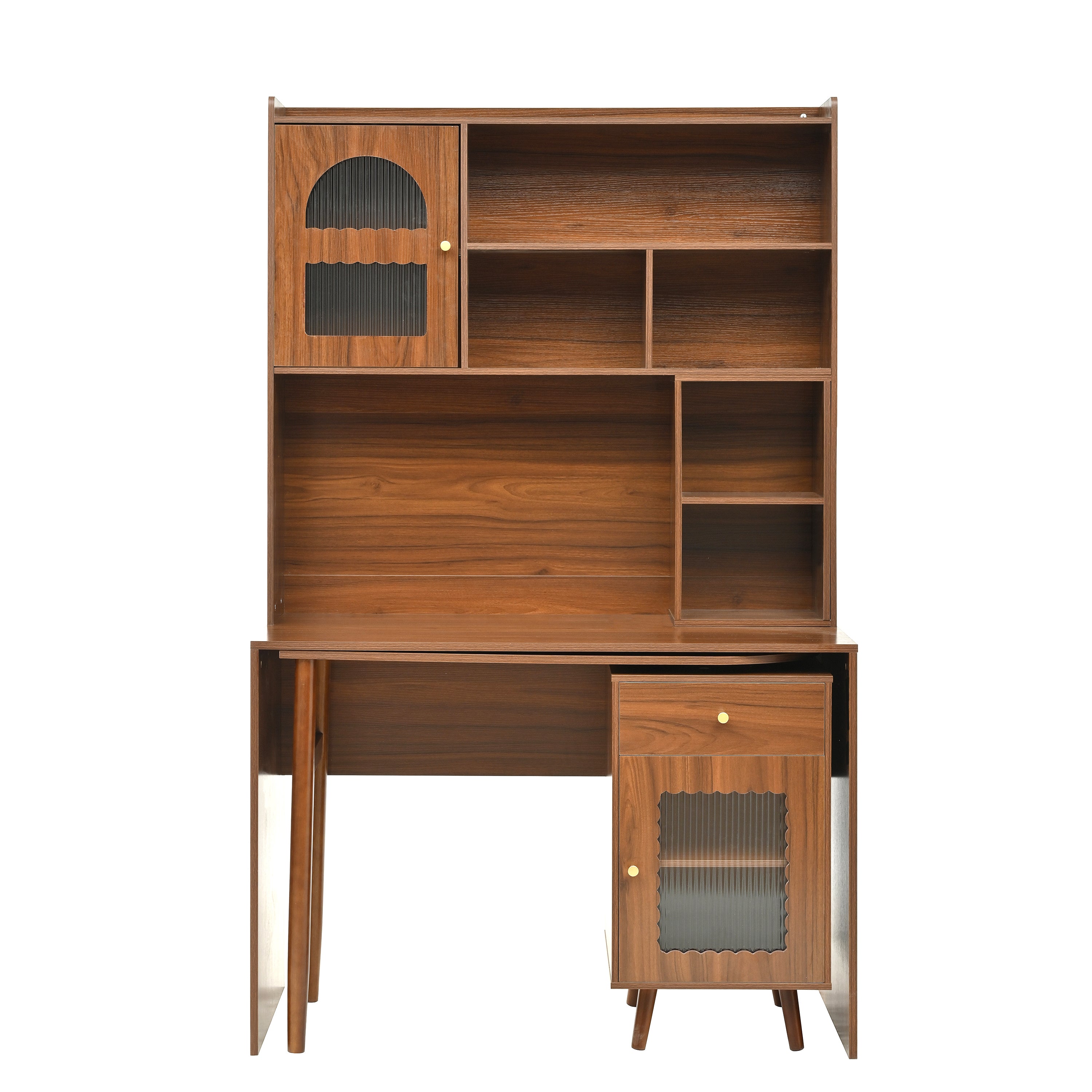 koorbiir G5 Gaming Desk with 90¡ã Rotating Desktop, 70" L-Shaped Computer Desk with Storage Drawers & Cabinets for Home Office