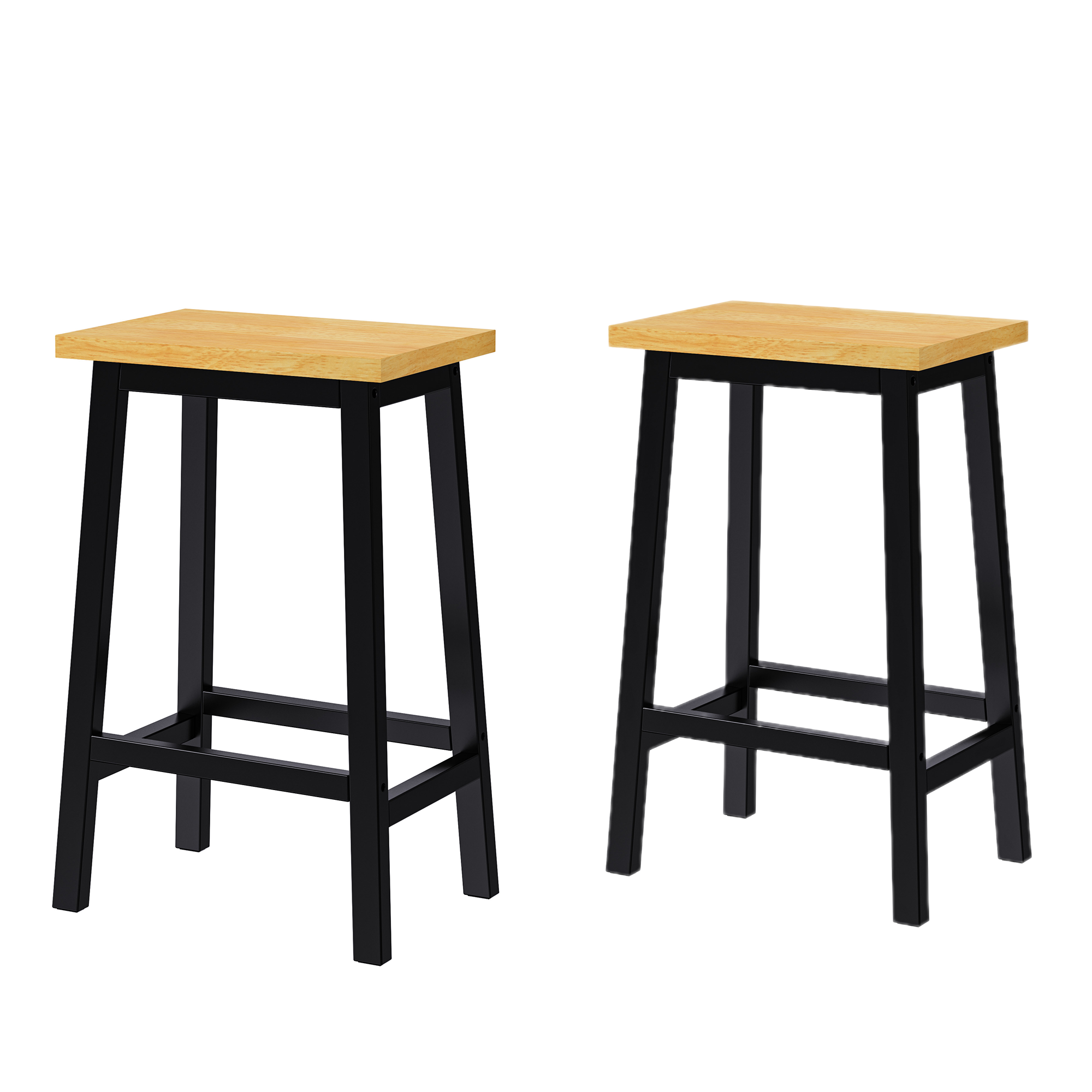 koorbiir k1 K&K 53" Large Kitchen Island with Storage, 2 Bar Stools, Power Outlet, Drop Leaf, 5 Open Side Racks & 3 Drawers ¨C Mobile Kitchen Storage Cart with Wheels for Kitchen & Dining Room, Black
