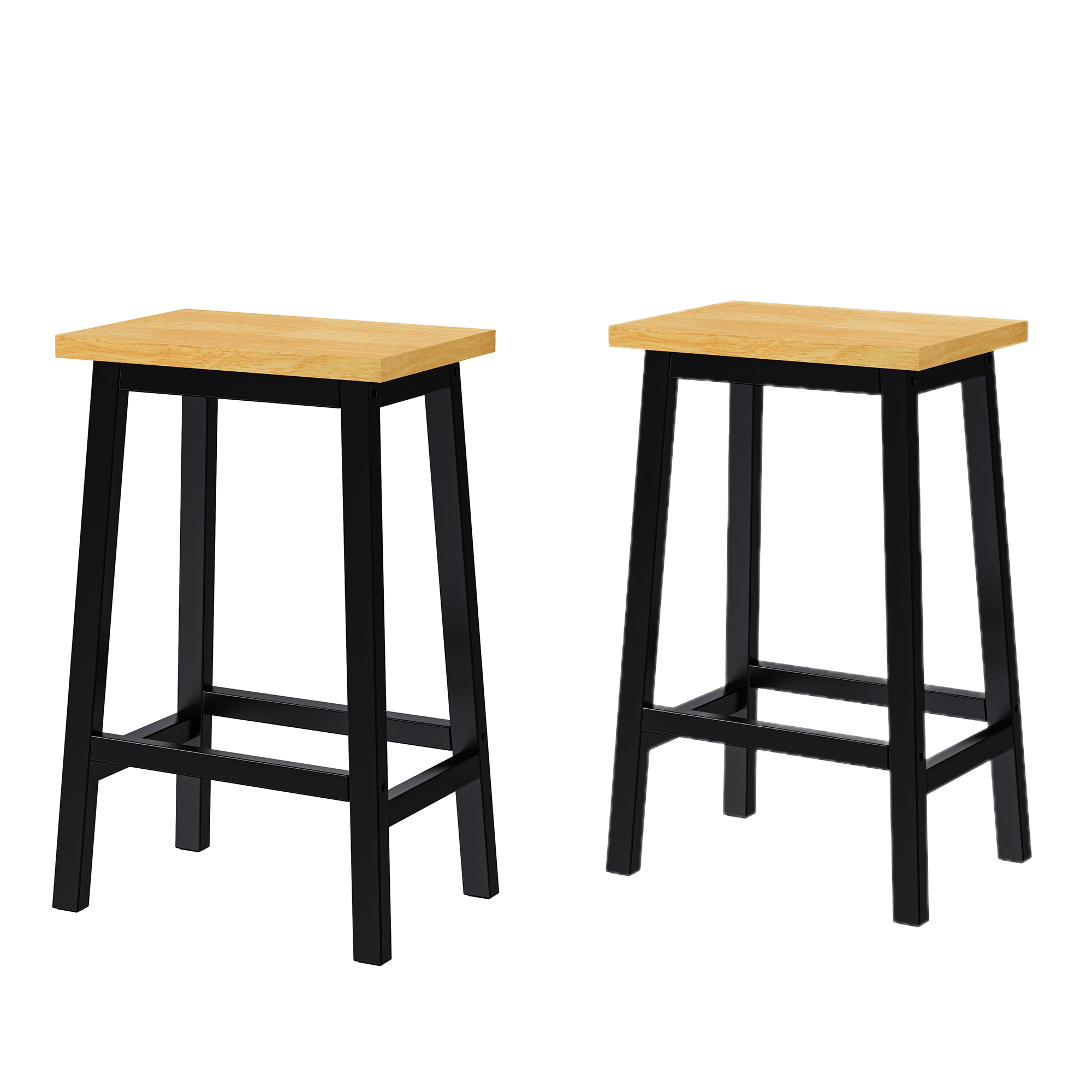 koorbiir k1 K&K 53" Large Kitchen Island with Storage, 2 Bar Stools, Power Outlet, Drop Leaf, 5 Open Side Racks & 3 Drawers ¨C Mobile Kitchen Storage Cart with Wheels for Kitchen & Dining Room, Black - Koorbiir