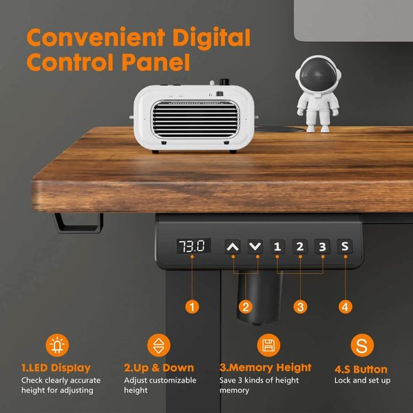 Best Electric Height Adjustable Standing Desk - Koorbiir