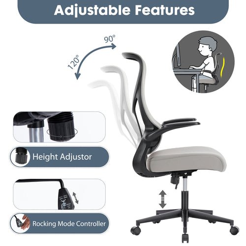 Sweetcrispy High-Back Office Chair Breathable Mesh Computer Chair - Koorbiir