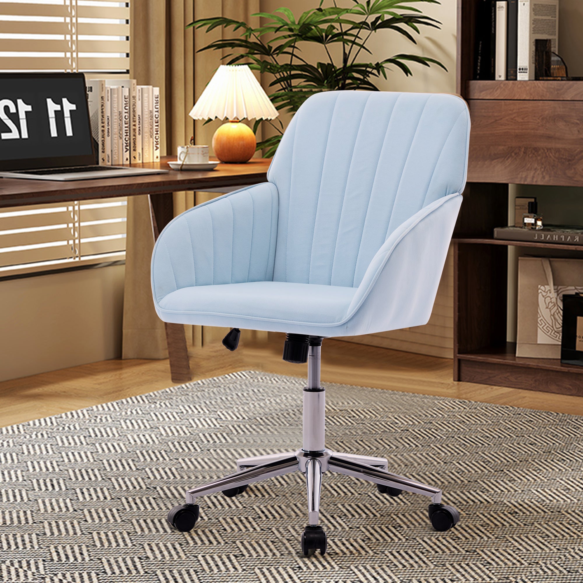 TY Adjustable Office Chair, Home Bedroom, Ergonomic Swivel Chair, Backrest Seat, Comfortable for Long Sitting