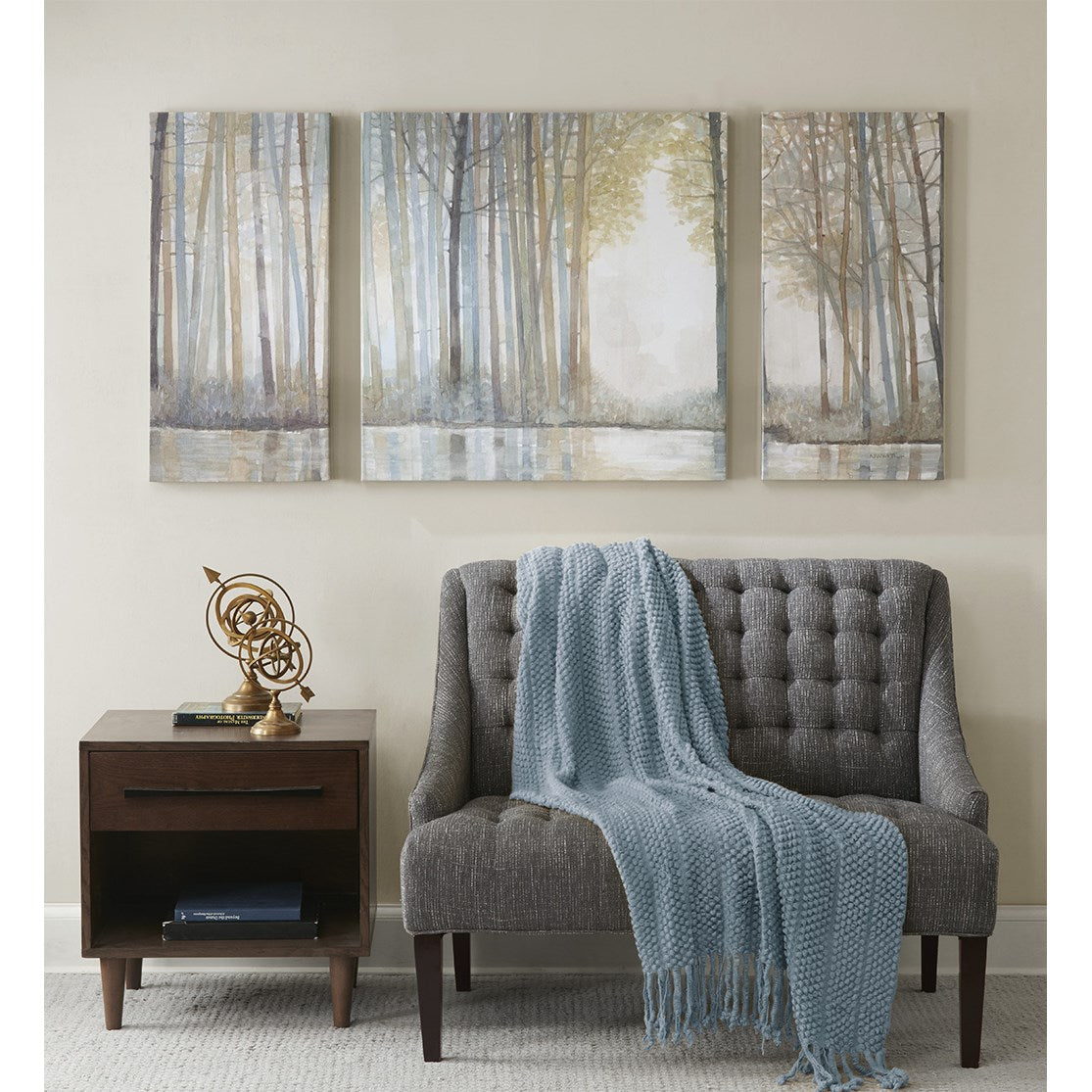 koorbiir w4 Modern Triptych 3-Piece Canvas Wall Art for Living Room Decor