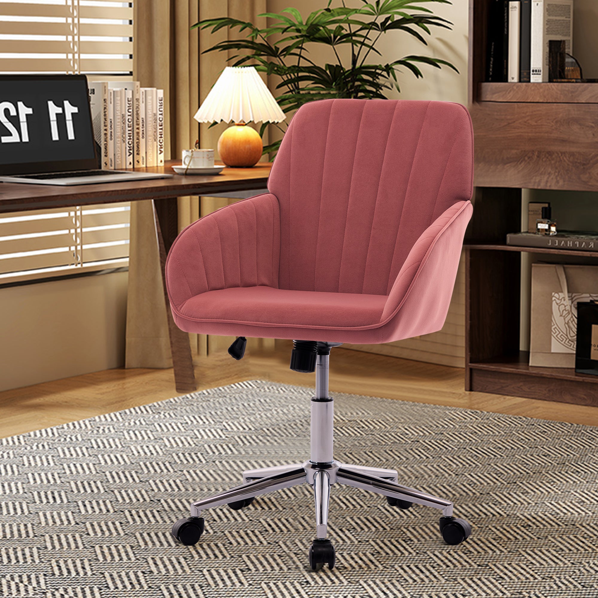 Koorbiir Adjustable Office Chair, Home Bedroom, Ergonomic Swivel Chair, Backrest Seat, Comfortable for Long Sitting