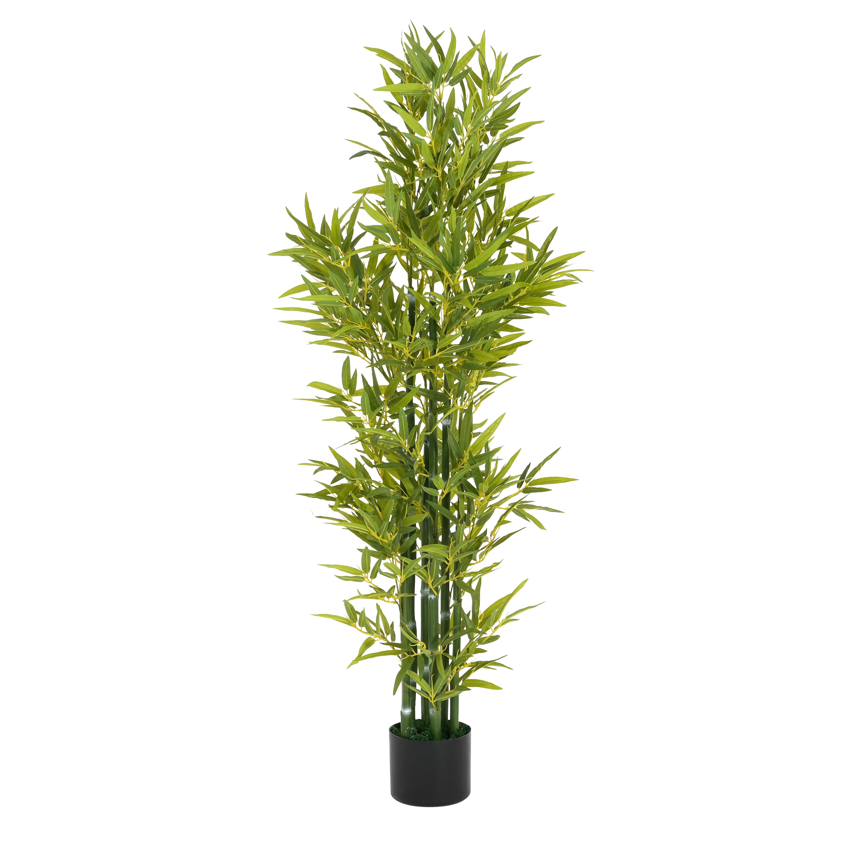 koorbiir ar6 5' Artificial Bamboo with Pot, Set of 2, Lifelike Faux Bamboo Plants for Home & Office D¨¦cor, Artificial Flowers & Greenery